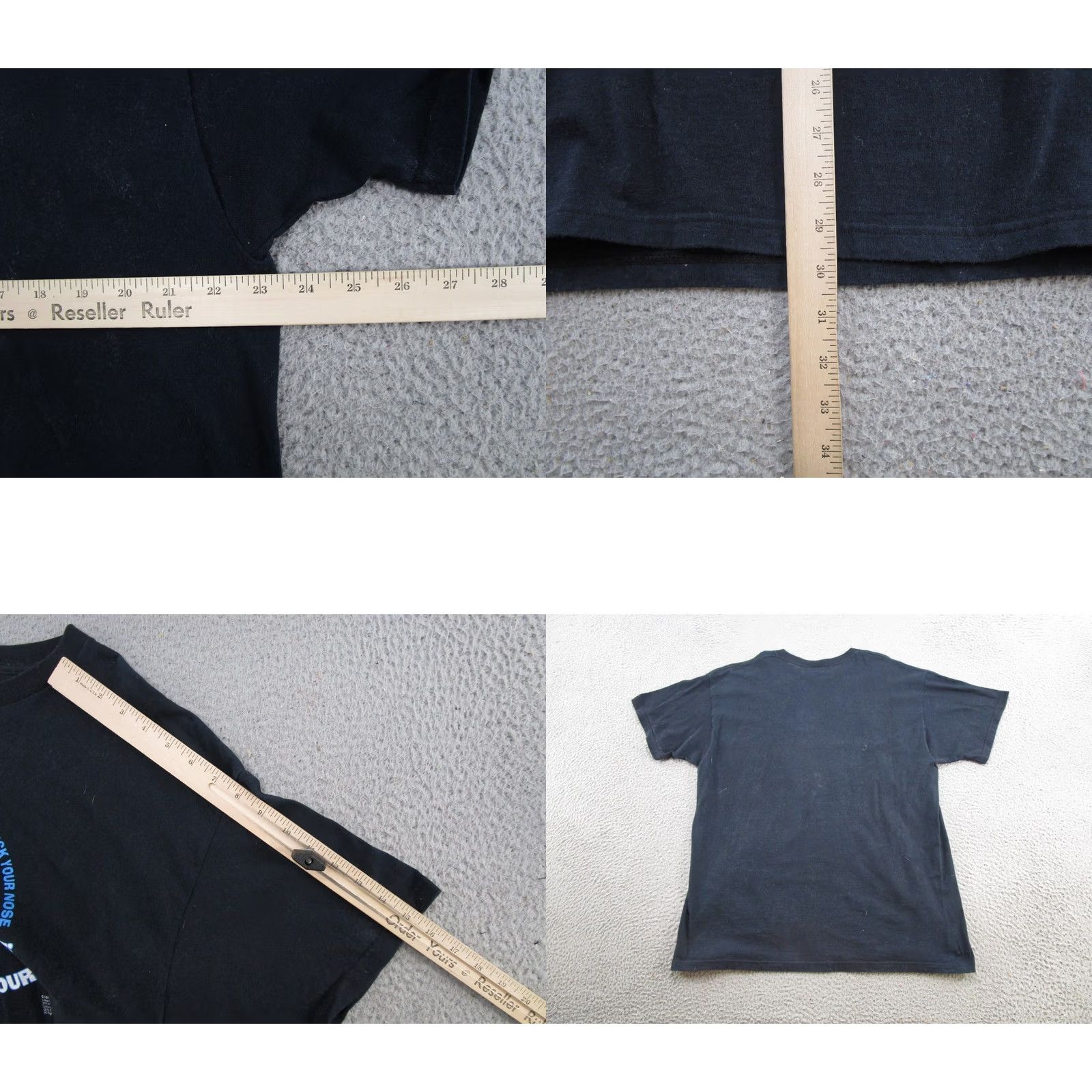 Fruit Of The Loom VINTAGE The Three Stooges Graphic Tee Shirt XXL? XL? No, XL? Original says XL. Ebony Black Cotton T-Shirt with Readable Graphic NOT.. Size US XL / EU 56 / 4 - 8 Thumbnail