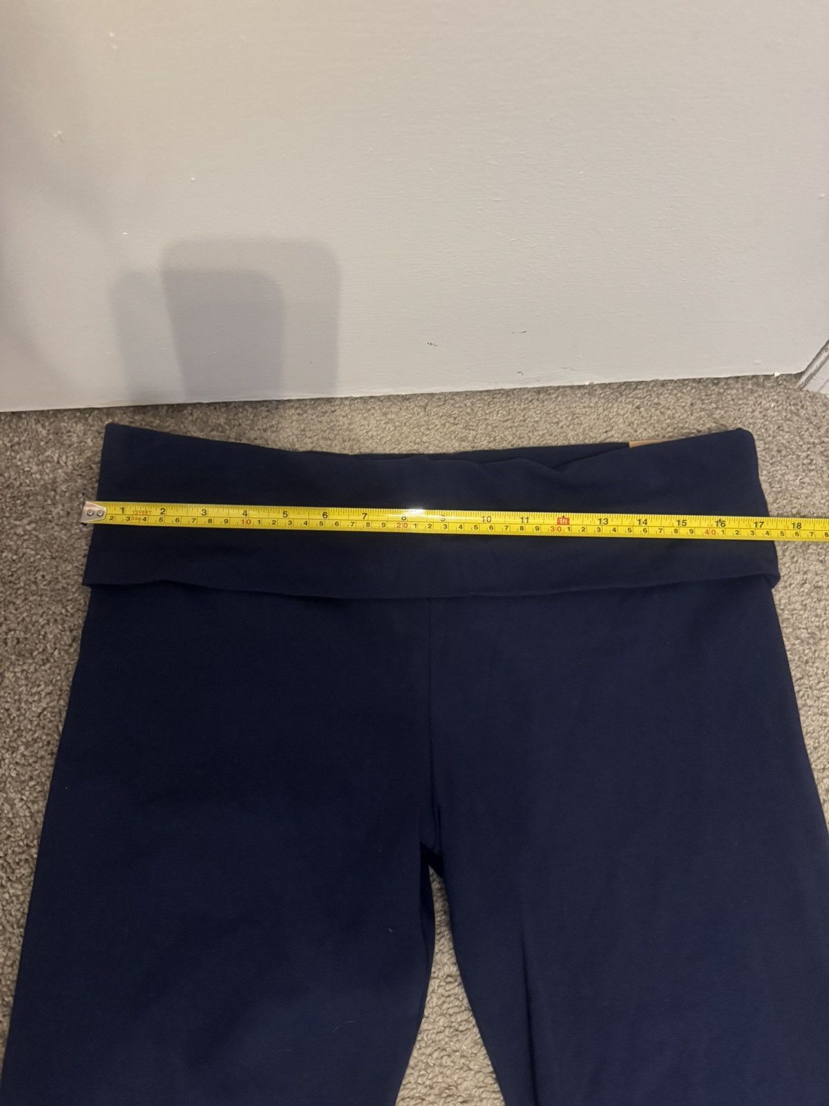 Pink Pink ALL-DAY COTTON™ FOLDOVER FLARE LEGGINGS Size XL Size 34" / US 12 / IT 48 - 6 Thumbnail