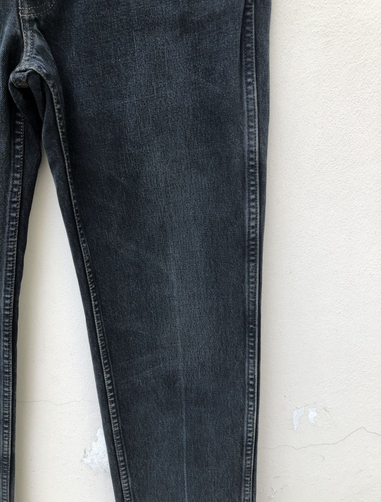 Levi's Vintage Clothing VTG 00s Levi’s 606 Big E Orange Tab Waxed Denim Slim Jeans Size US 33 - 13 Thumbnail