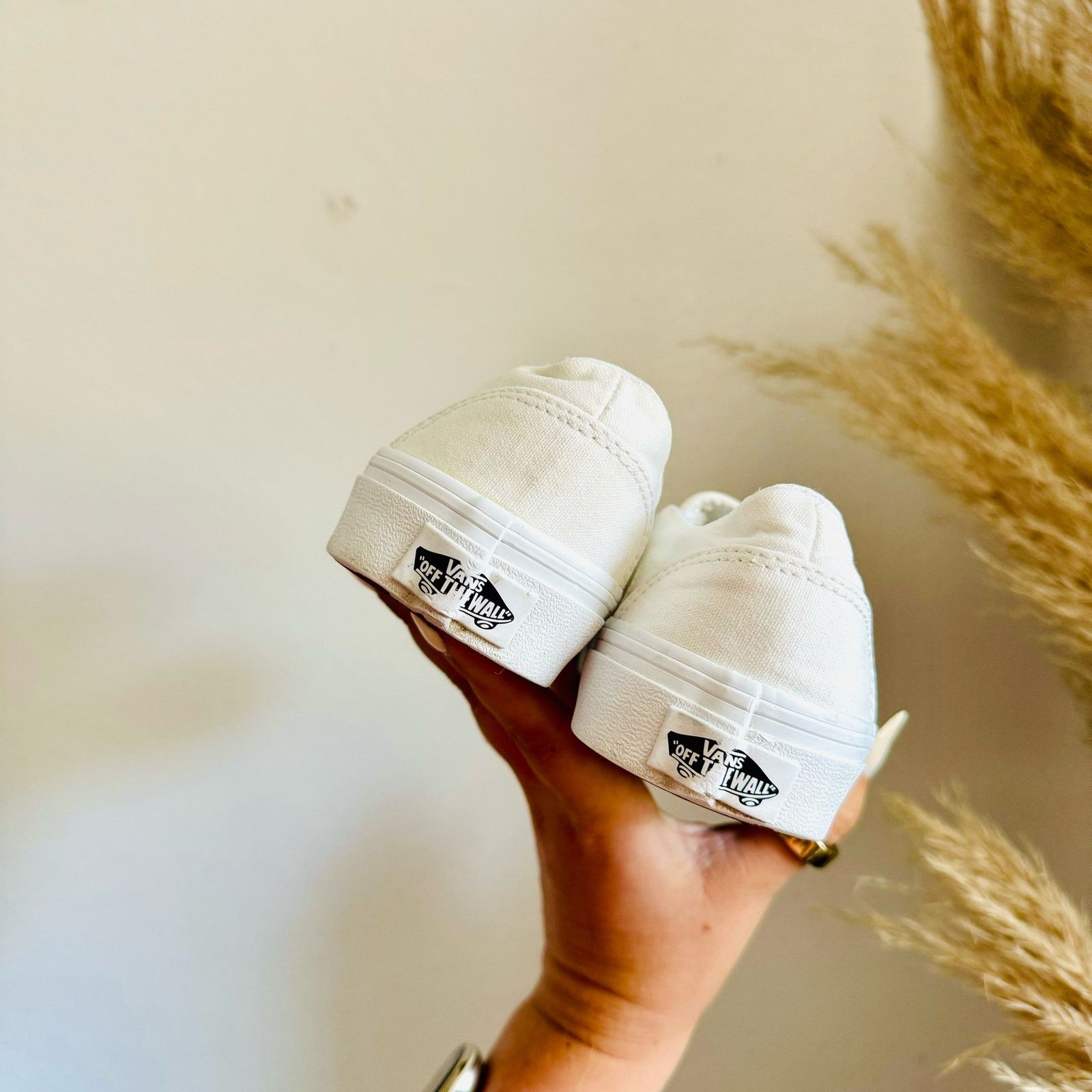 Vans VANS Classic Retro White Slip On Low Top Sneakers Shoes Size US 5.5 / IT 35.5 - 4 Thumbnail