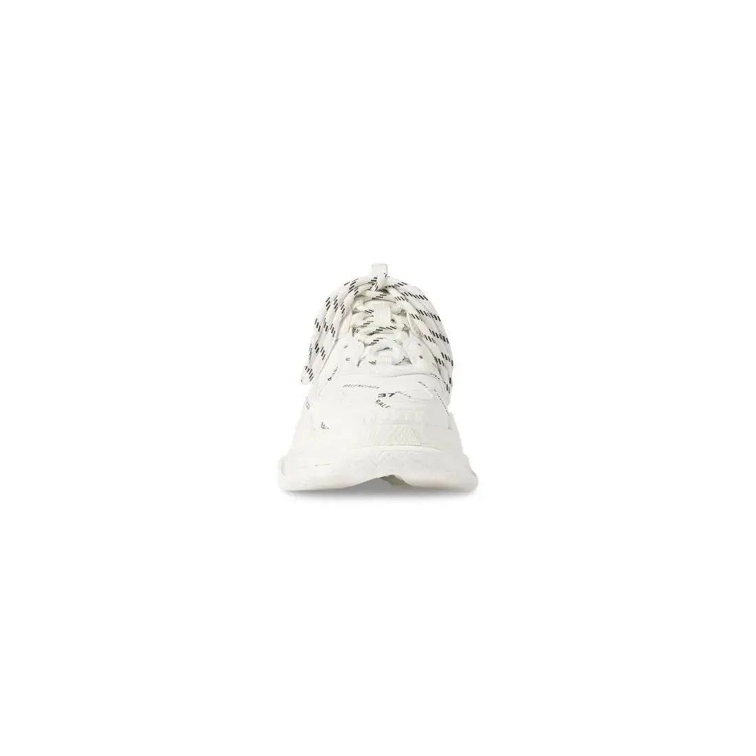Balenciaga o1w1db10625 Triple S Sneakers Allover Logo in White Size US 4 / IT 34 - 3 Thumbnail