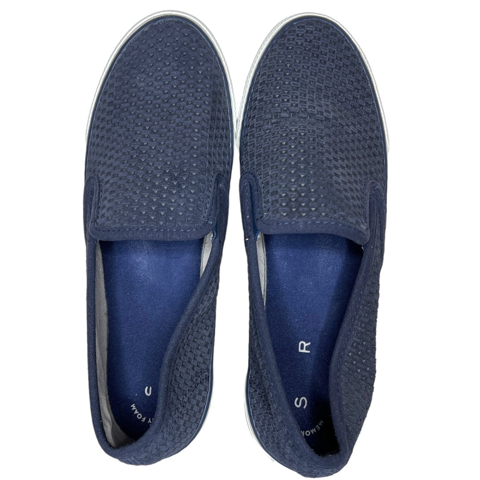 Sperry Seaside Navy Emboss Woven Textured Elastic Slip On Loafer Size US 8 / IT 38 - 7 Thumbnail