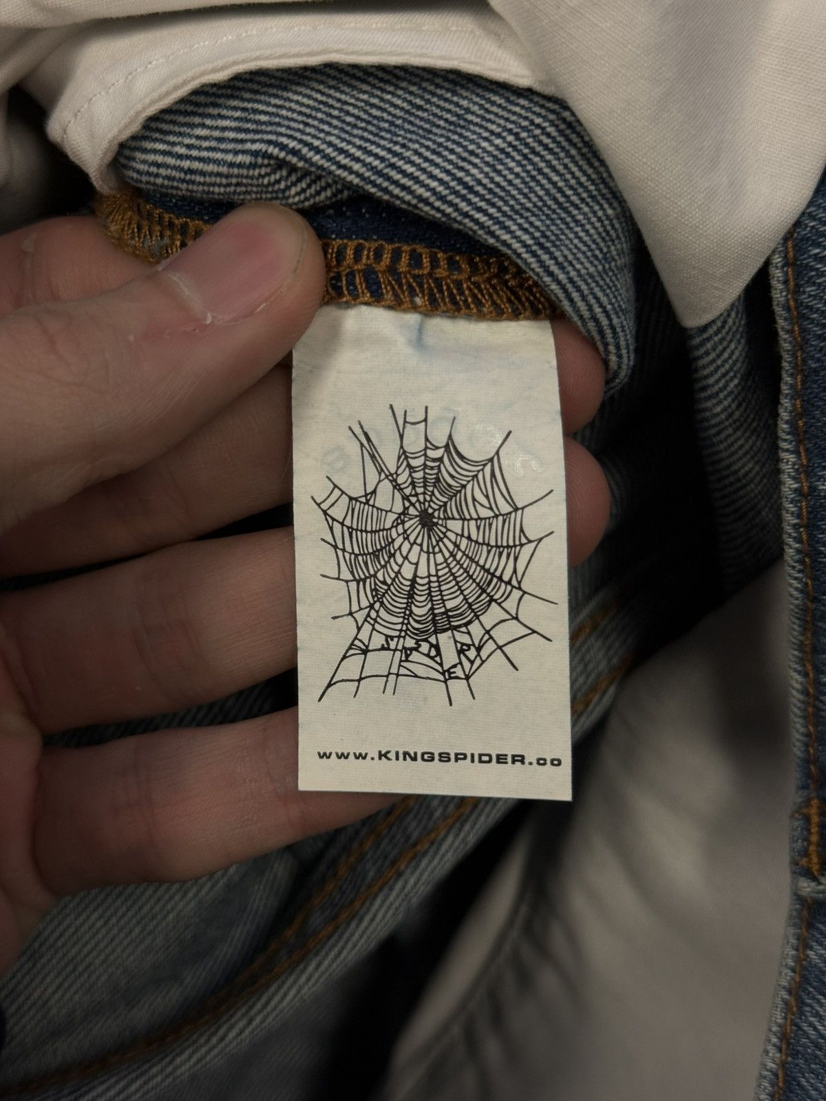 Sp5der Sp5der Worldwide Beluga Denim Jeans Size 28 (NEW) Size US 28 / EU 44 - 7 Thumbnail