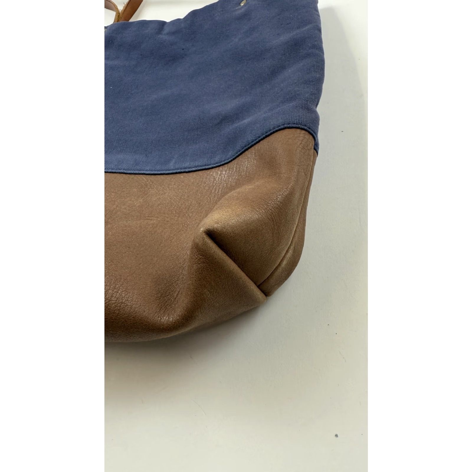Vintage Umbrella Collective Tote Bag Womens Leather Canvas Large Shoulder Purse Handbag Size ONE SIZE - 4 Thumbnail