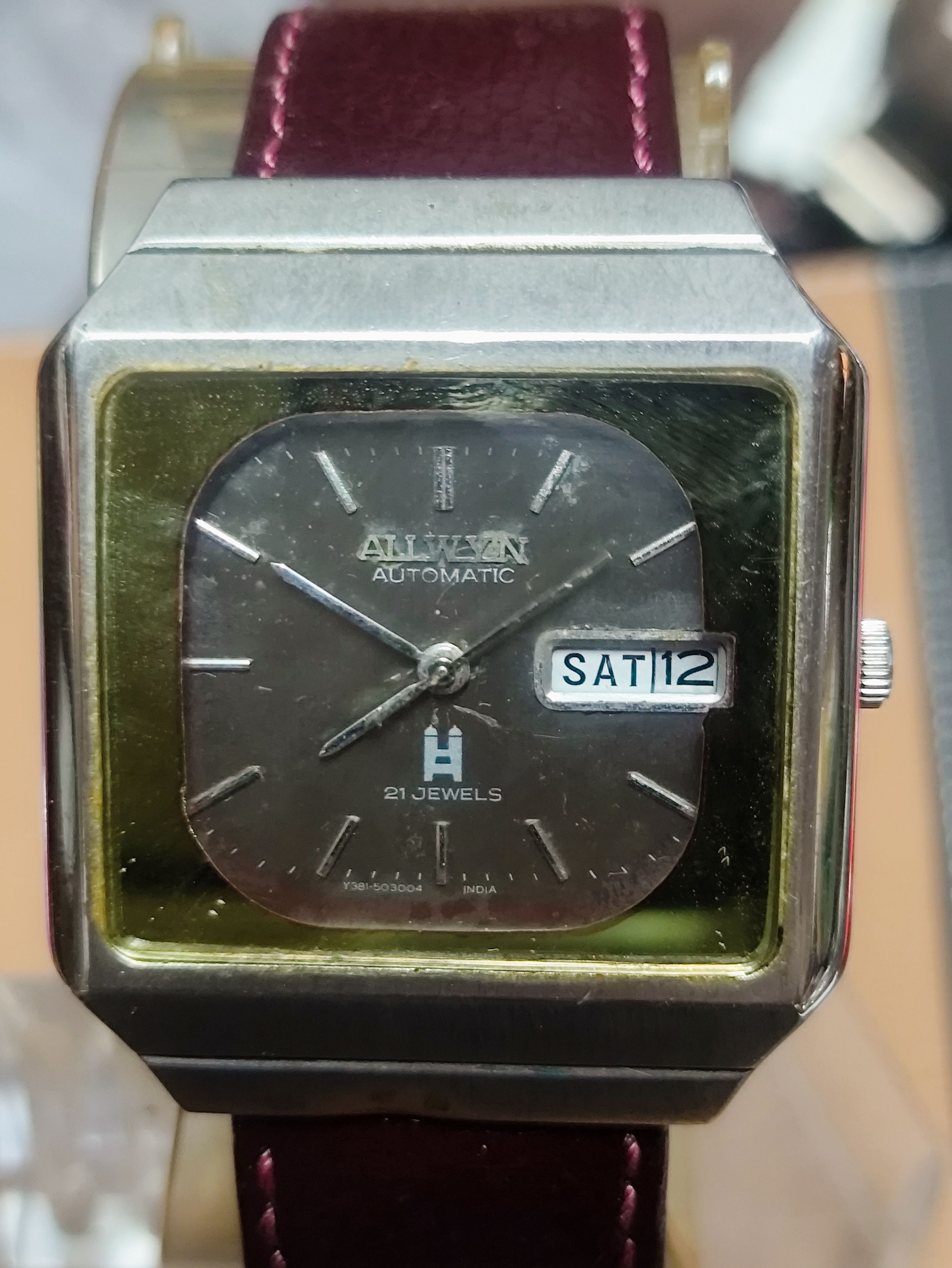 Japanese Brand × Vintage Retro Automatic Watch by " ALLWYN" ( Vintage Design) Size ONE SIZE - 4 Thumbnail