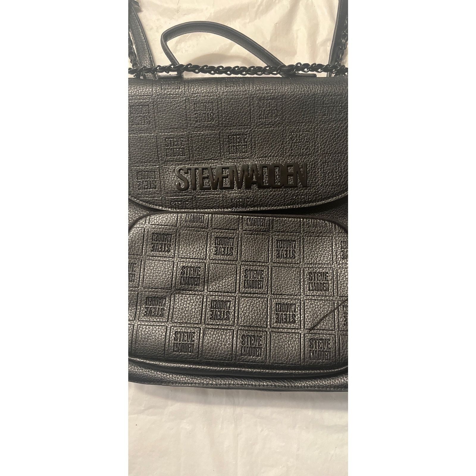 Steve Madden Steve Madden Bseyda Backpack Purse Faux Leather Size ONE SIZE - 4 Thumbnail