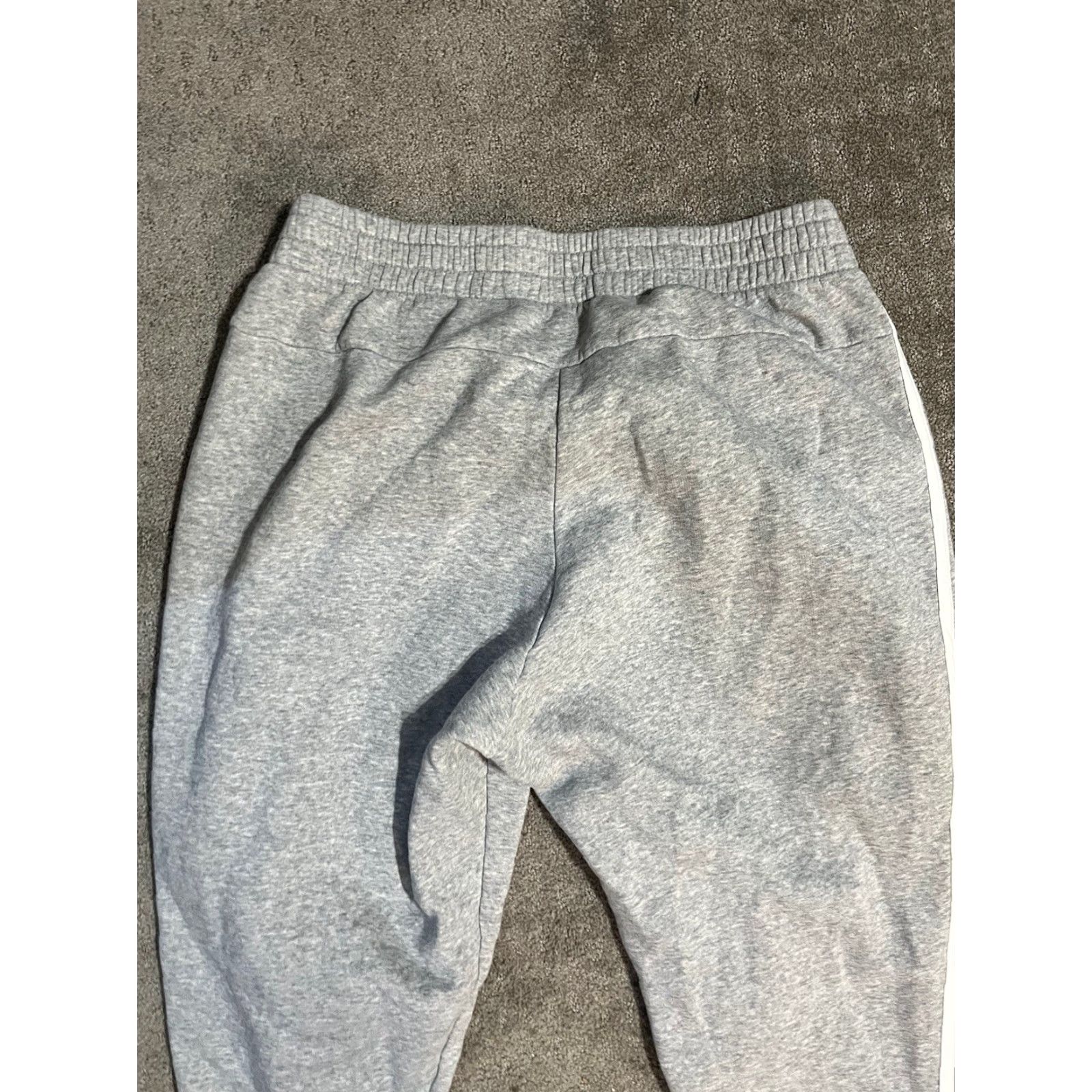 Adidas Adidas Women’s 1X Gray Jogger Sweatpants Striped Sweatpants Activewear Plus Size W/ White Stripes Womens Size 40" / US 18 - 4 Thumbnail