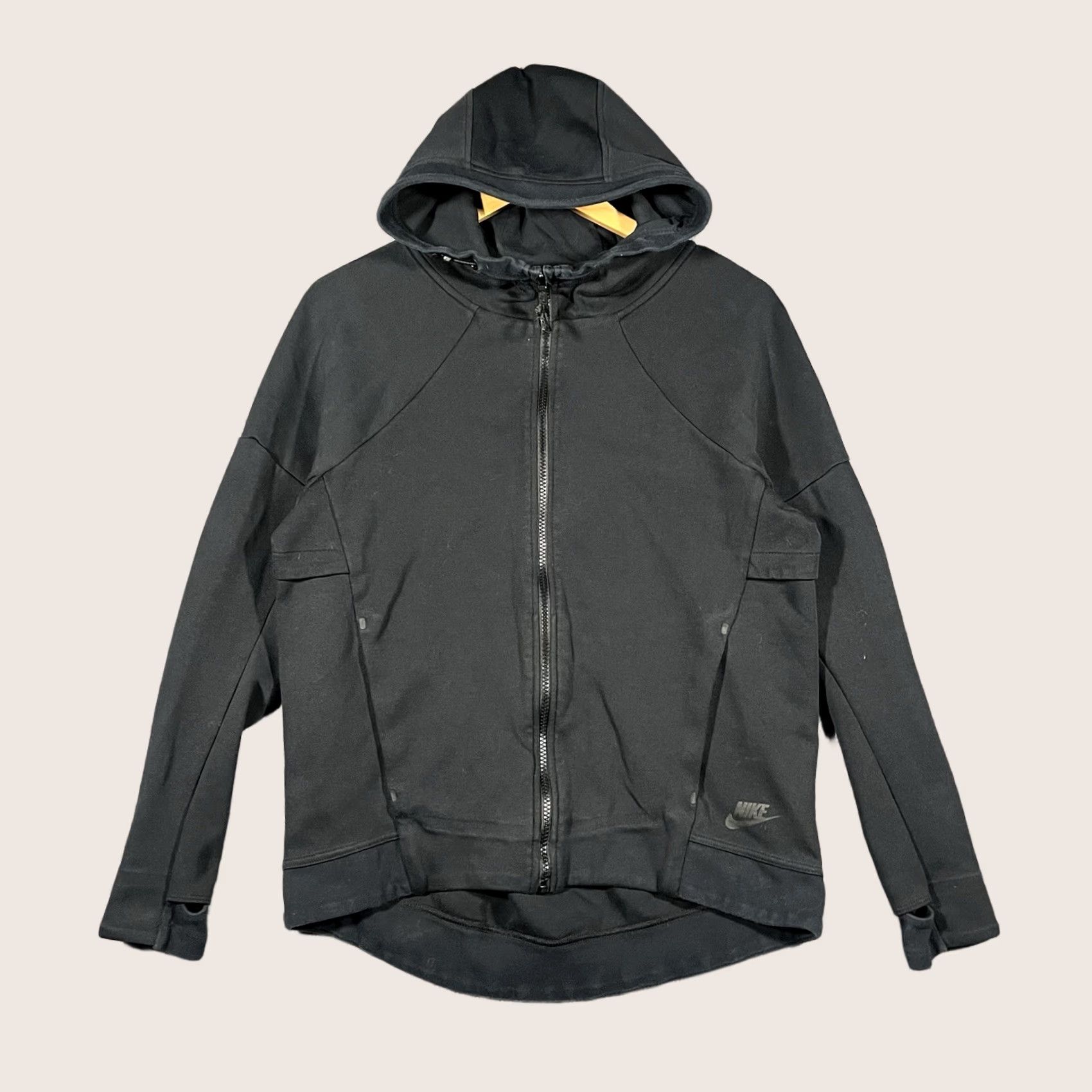 Nike Nike Womens Medium Tech Fleece Zip Hoodie Black Activewear Workout 806329-010 Size M / US 6-8 / IT 42-44 - 1 Thumbnail