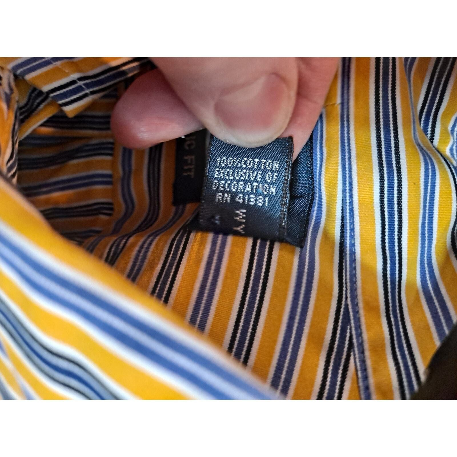 Ralph Lauren Ralph Lauren Men's Classic Fit Striped Long Sleeve Button-Up Size US XL / EU 56 / 4 - 7 Thumbnail