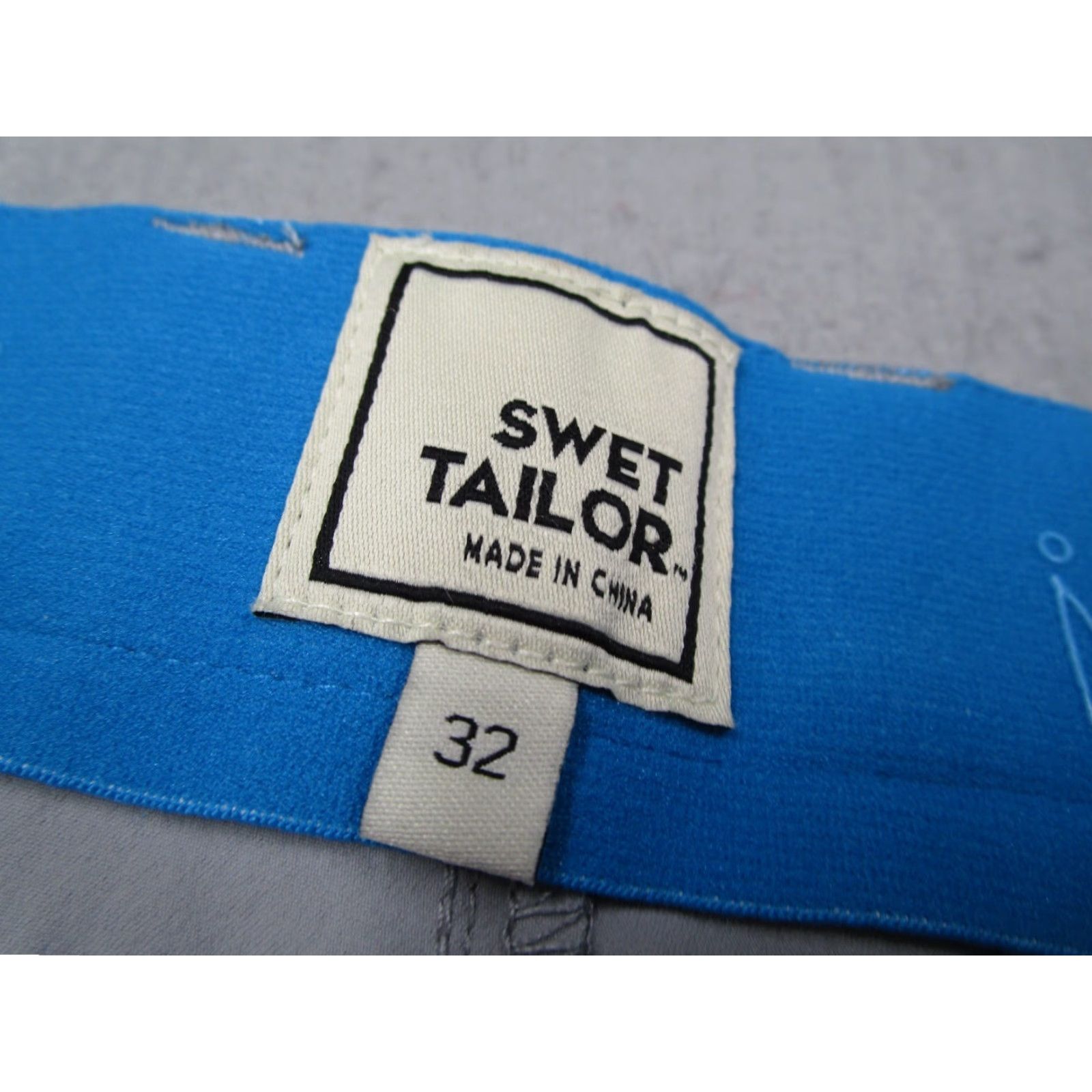 Vintage SWET TAILOR Performance Pants Men's 32 Gray Nylon Spandex Casual Travel Work Chino 32x30 Size US 32 / EU 48 - 3 Thumbnail