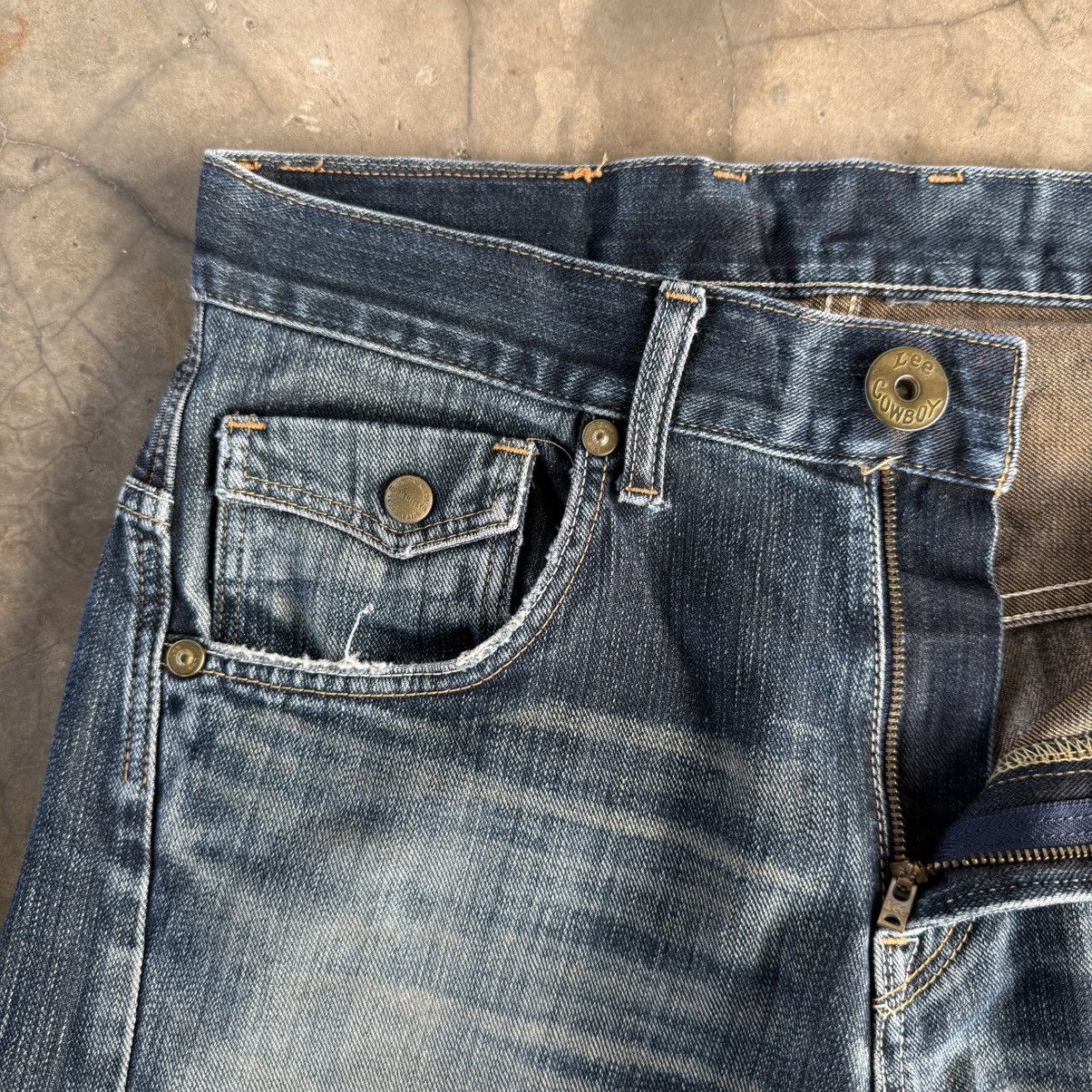Lee W32x31.5 Vintage Lee Cowboy Twist Leg Ripped Denim Jean Pant Size US 32 / EU 48 - 9 Thumbnail