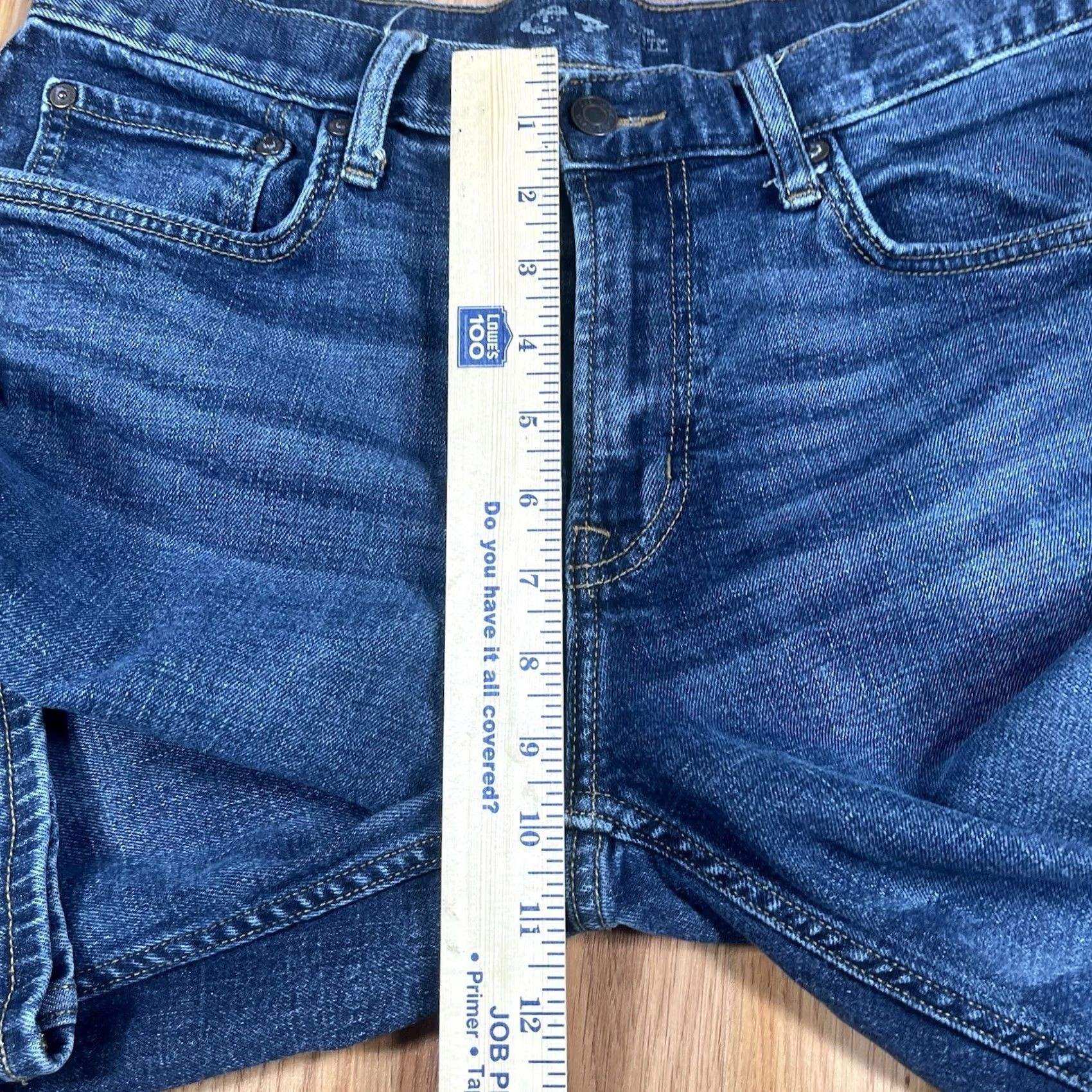 Old Navy Old Navy Jeans Mens 32Wx34L Loose Straight Leg Long Blue Wash Denim Cotton Blend Size US 32 / EU 48 - 5 Thumbnail