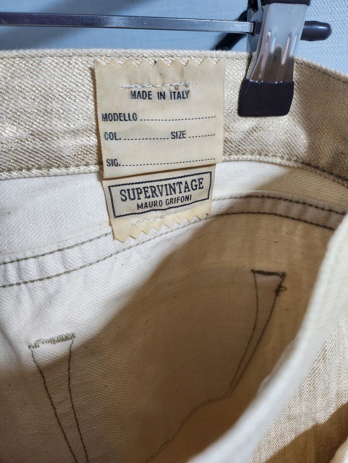 Other MAURO GRIFONI SUPER VINTAGE 골드 데님 Size 29" - 3 Thumbnail