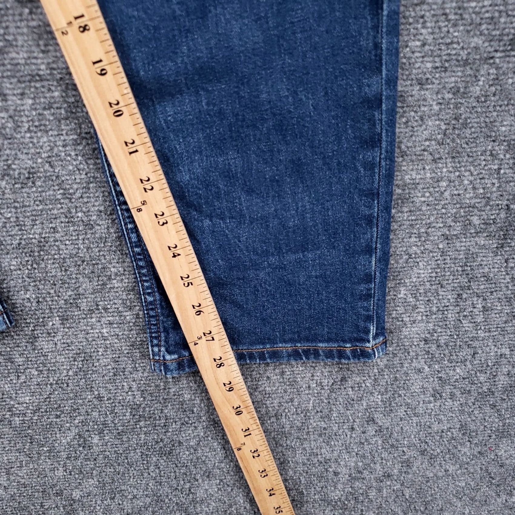 Lee Lee Jeans Womens 16 Blue Slim Straight Denim Stretch Heritage Blurred Nights NEW Size 38" / US 16 / IT 52 - 5 Thumbnail