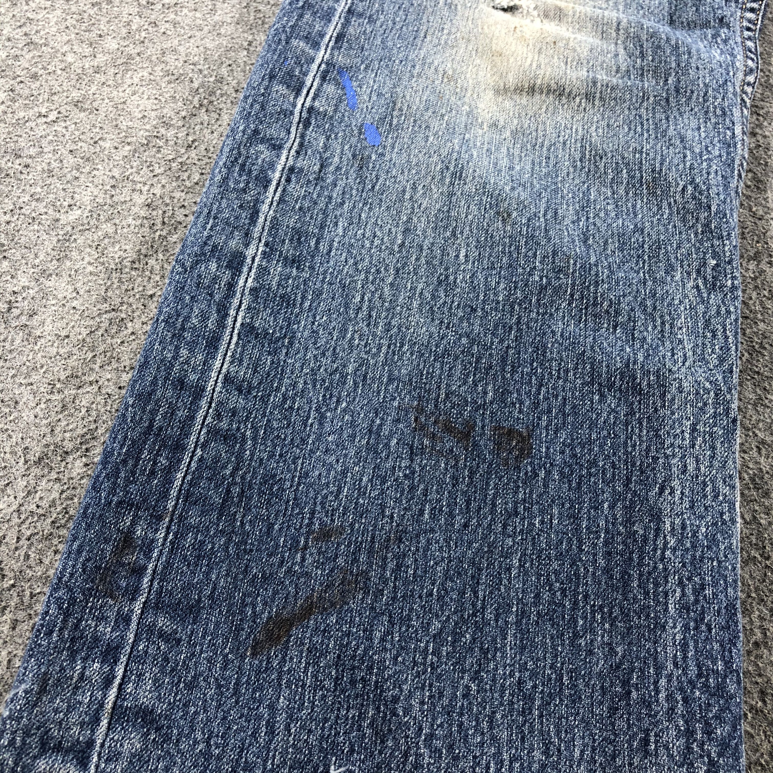 Levi's Vintage Blue Wash Levis 505 Jeans-J2647 Size US 33 - 7 Thumbnail