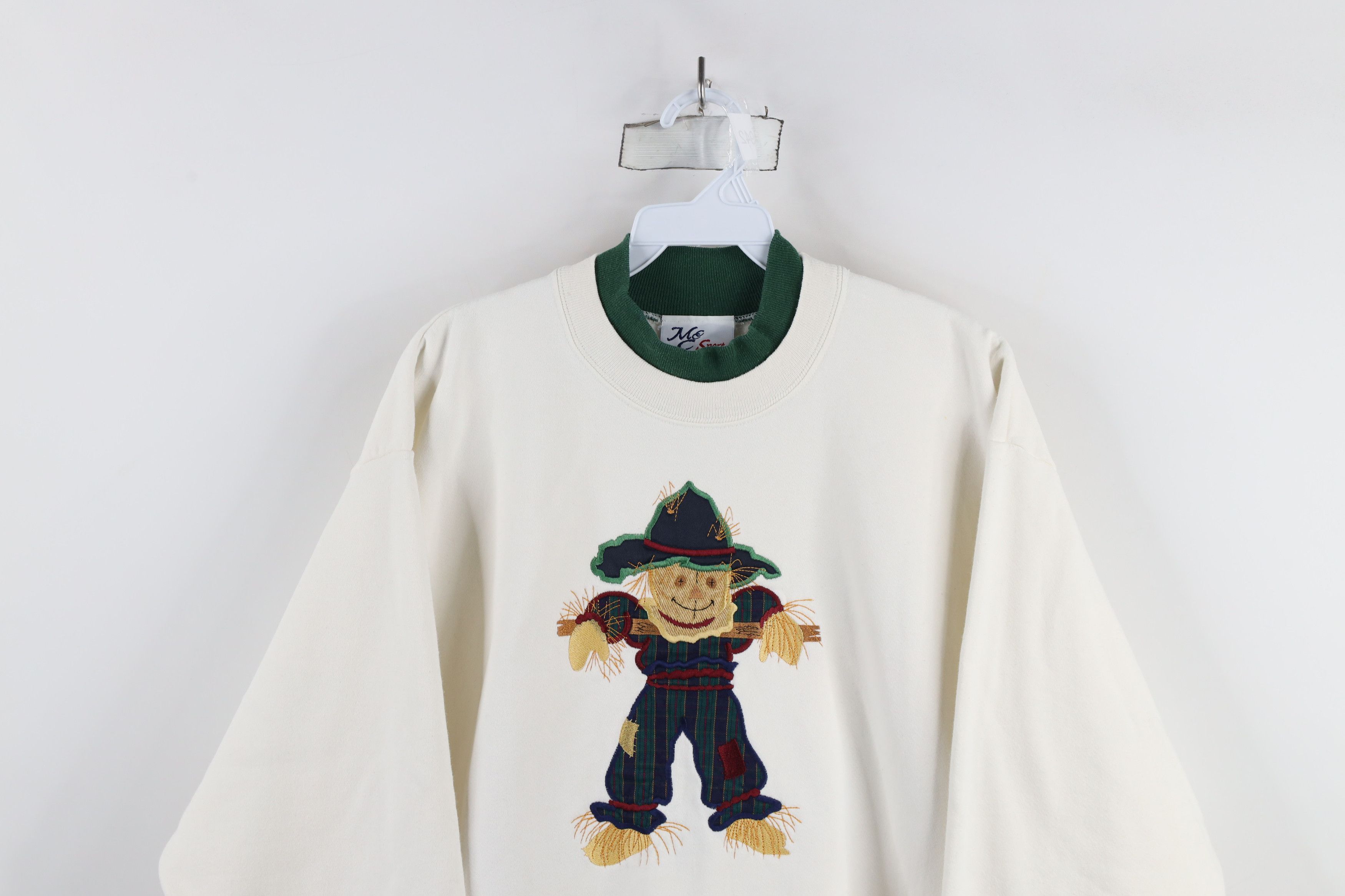 Vintage Vintage 90s Streetwear Fall Scarecrow Layered Sweatshirt Size L / US 10 / IT 46 - 2 Thumbnail