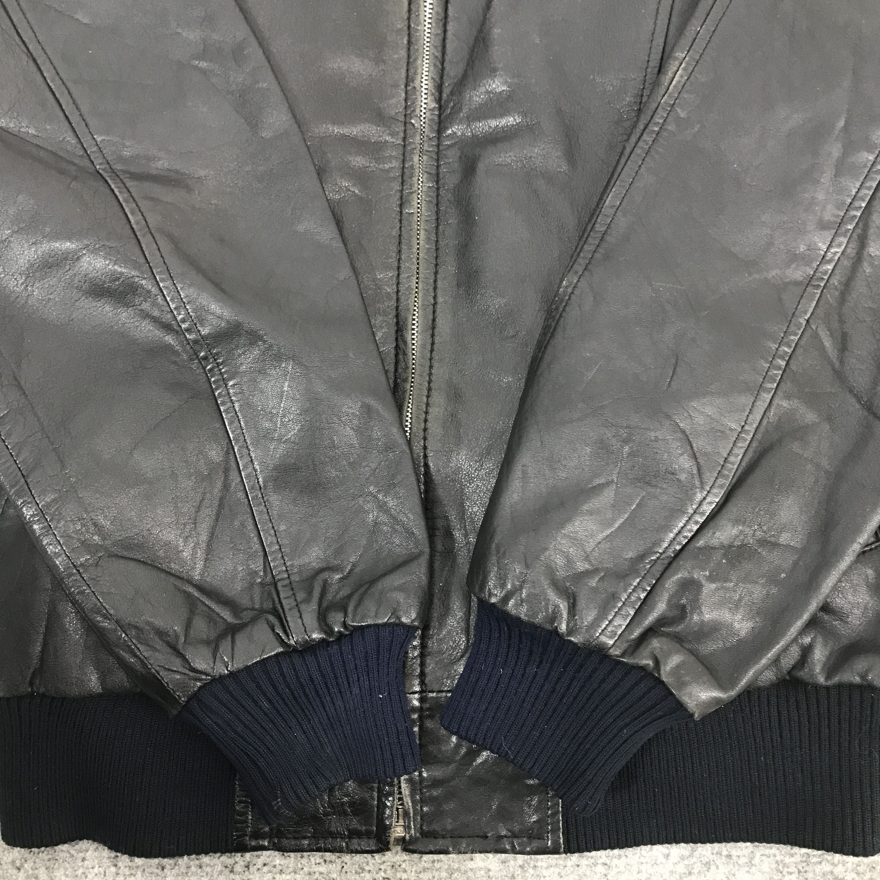 Japanese Brand Japan Bomber Jackers leather jacket K72B10 Size US M / EU 48-50 / 2 - 8 Thumbnail