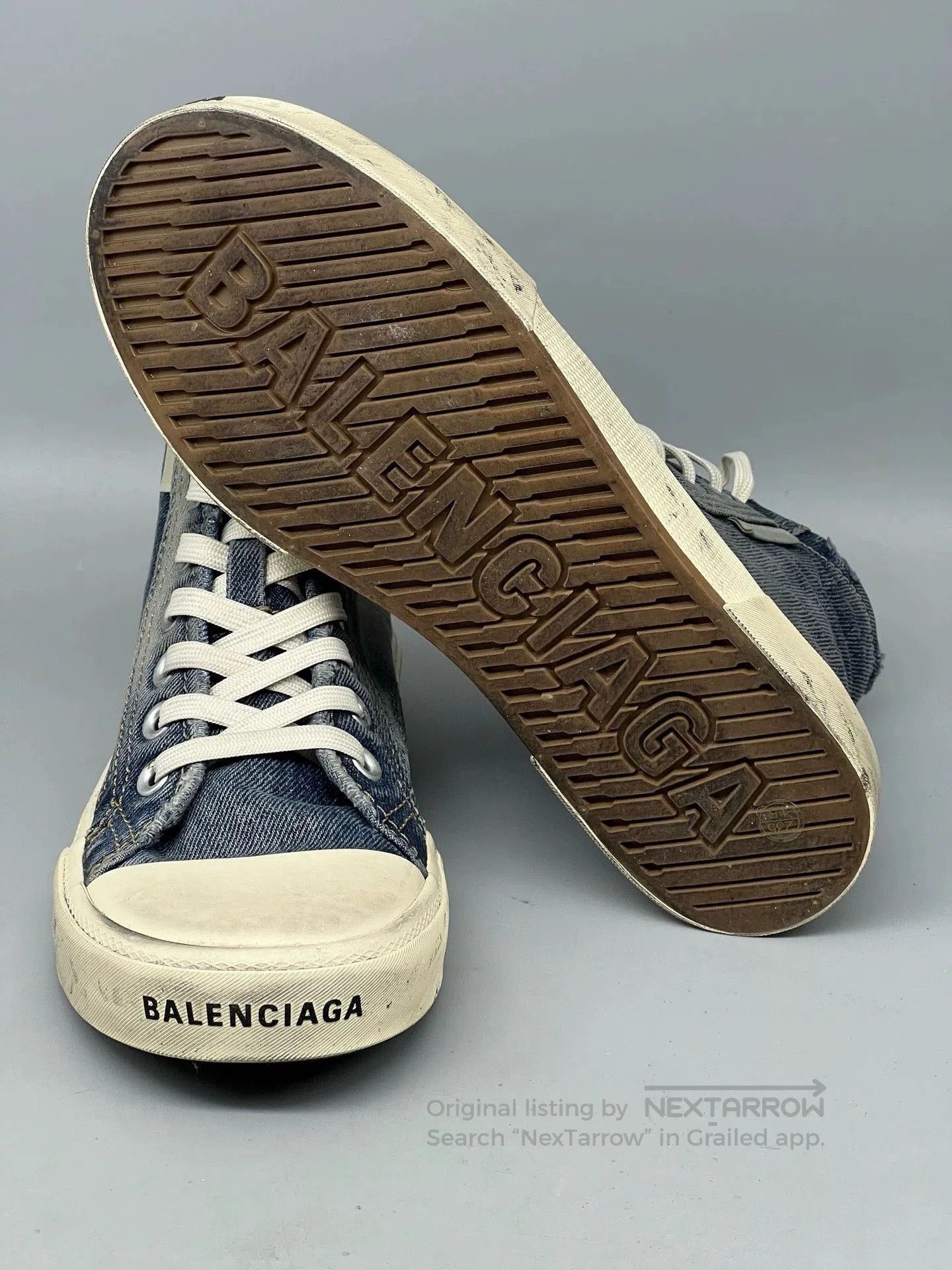 Balenciaga balenciaga blue high-top denim casual shoes. Size US 7.5 / EU 40-41 - 6 Thumbnail