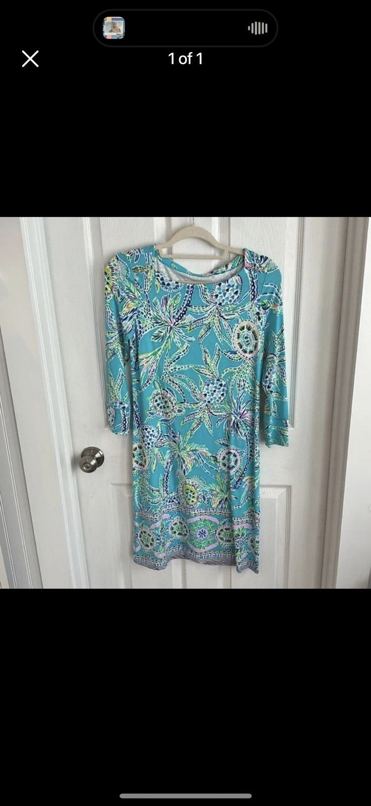 image of Lilly Pulitzer Iilly Pulitzer Printed Dress (Small) in Blue, Women's