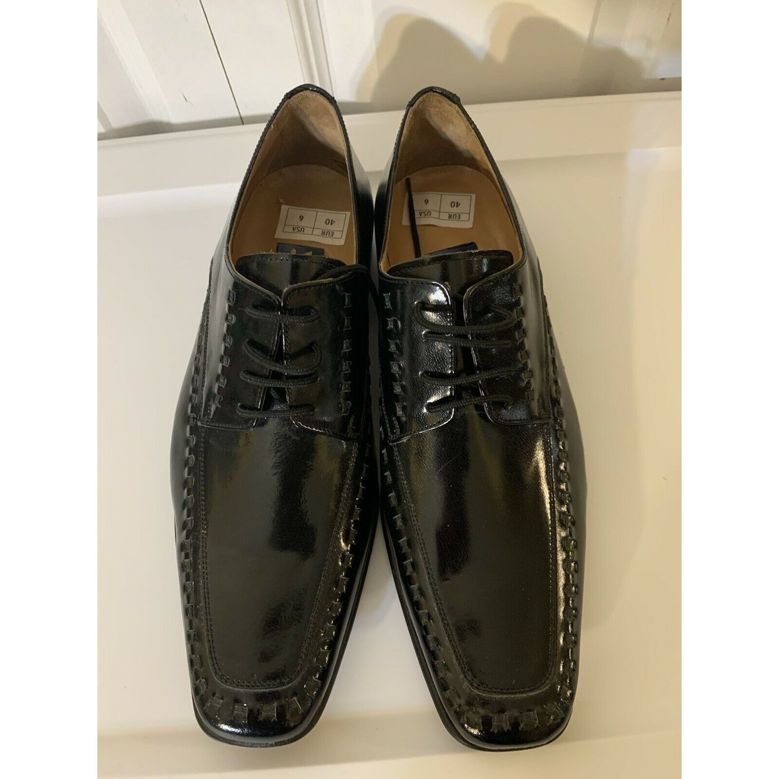 Other Yensa Men’s Sz 10 Dress Shoes Black LACE UP OXFORDS Size US 10 / EU 43 - 3 Thumbnail