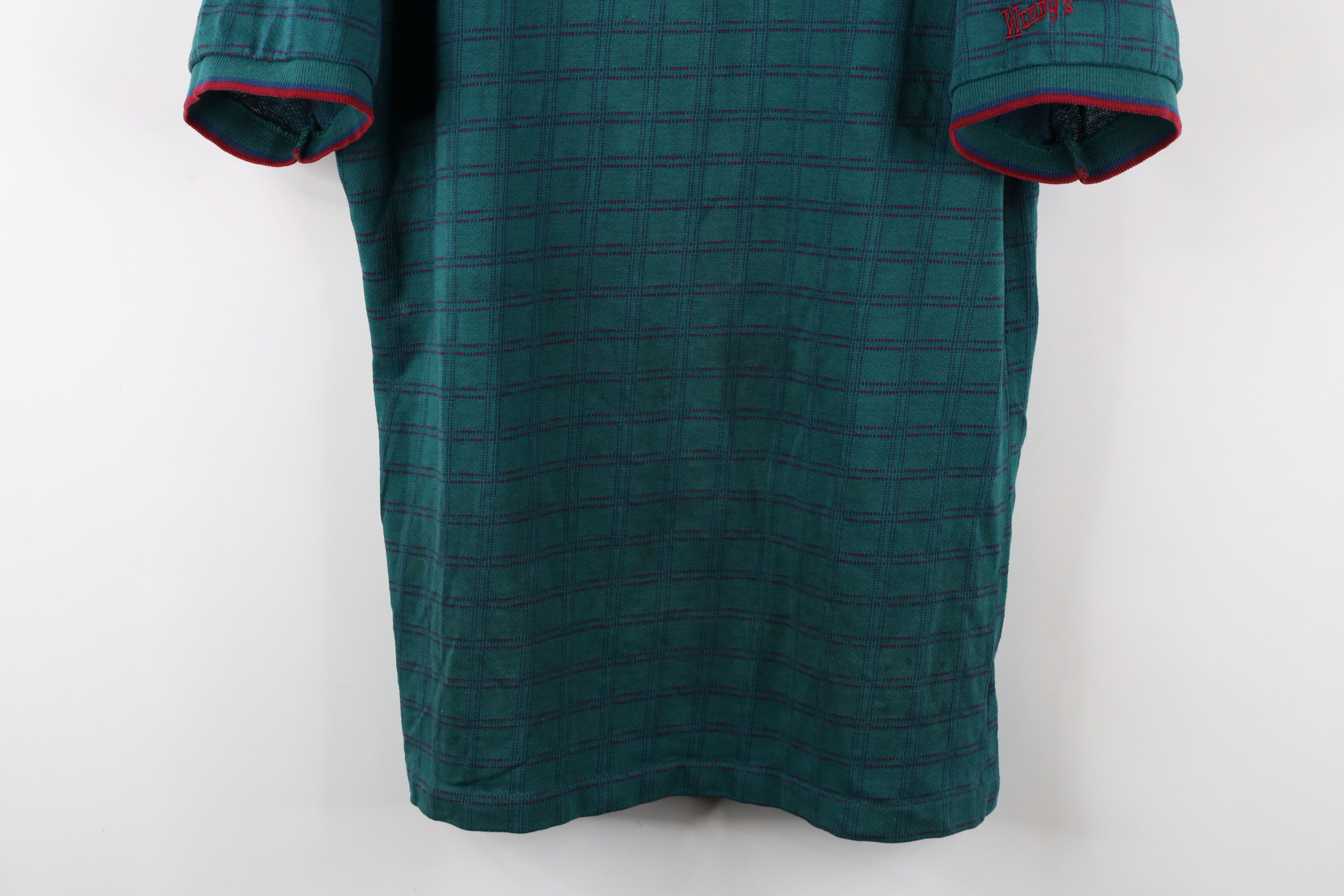 Vintage Vintage 90s Wendy's Restaurant Employee Uniform Polo Shirt Size US L / EU 52-54 / 3 - 3 Thumbnail