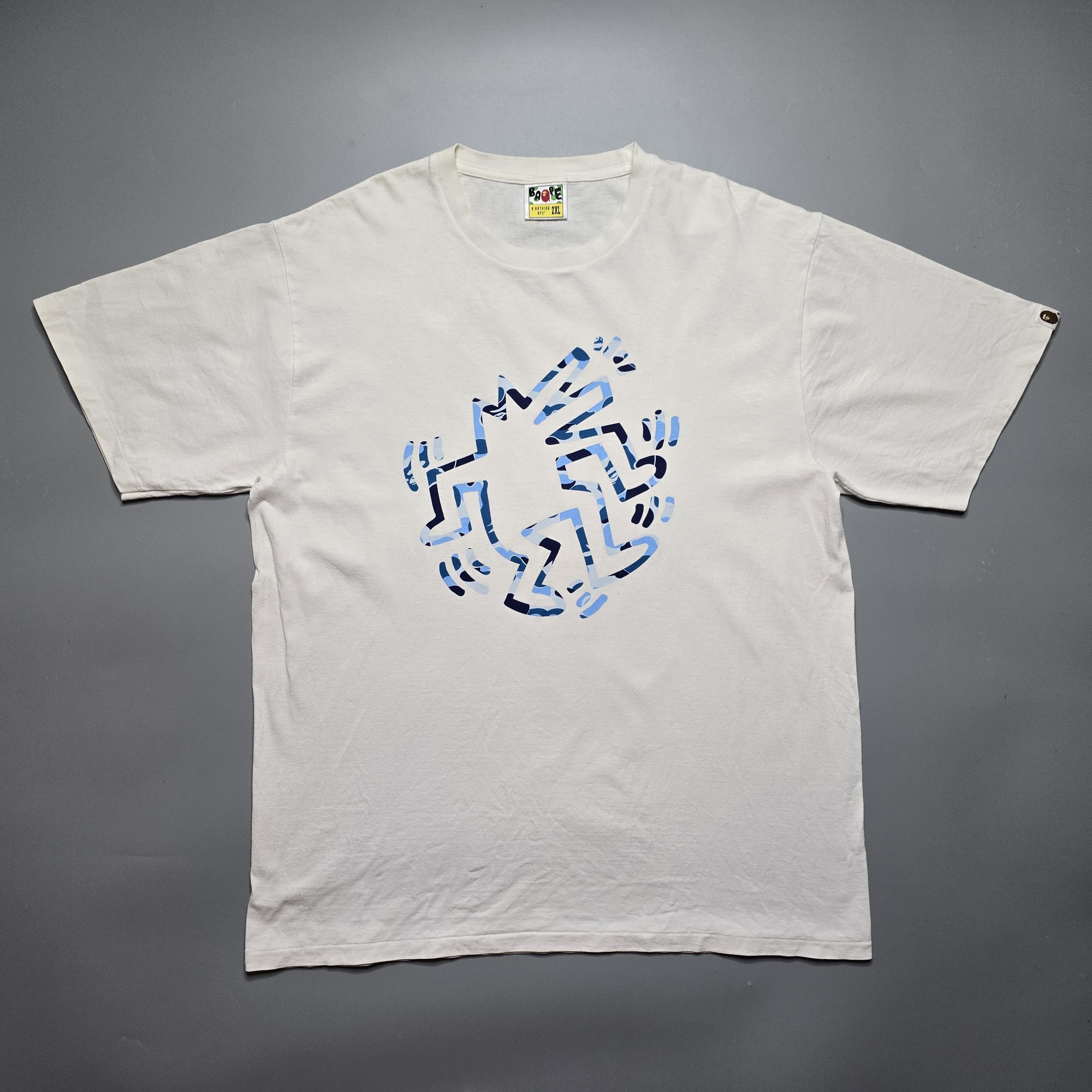 Bape × Keith Haring Bape x Keith Harring - 2013 Dancing Dog TShirt Size US XXL / EU 58 / 5 - 1 Thumbnail