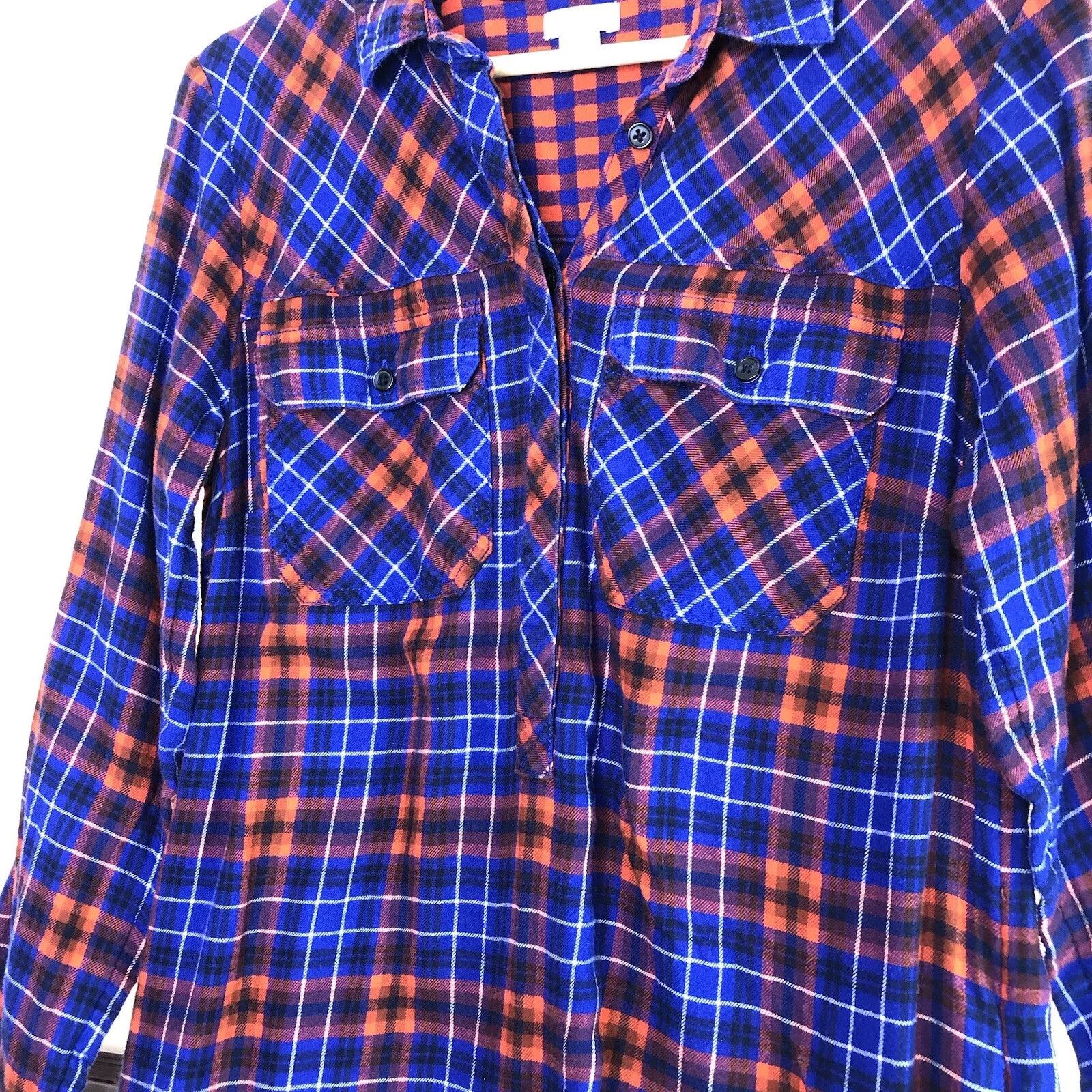 J.Crew J Crew Shirt Dress Tartan Plaid Flannel Shirtdress Sz S Long Size S / US 4 / IT 40 - 5 Thumbnail