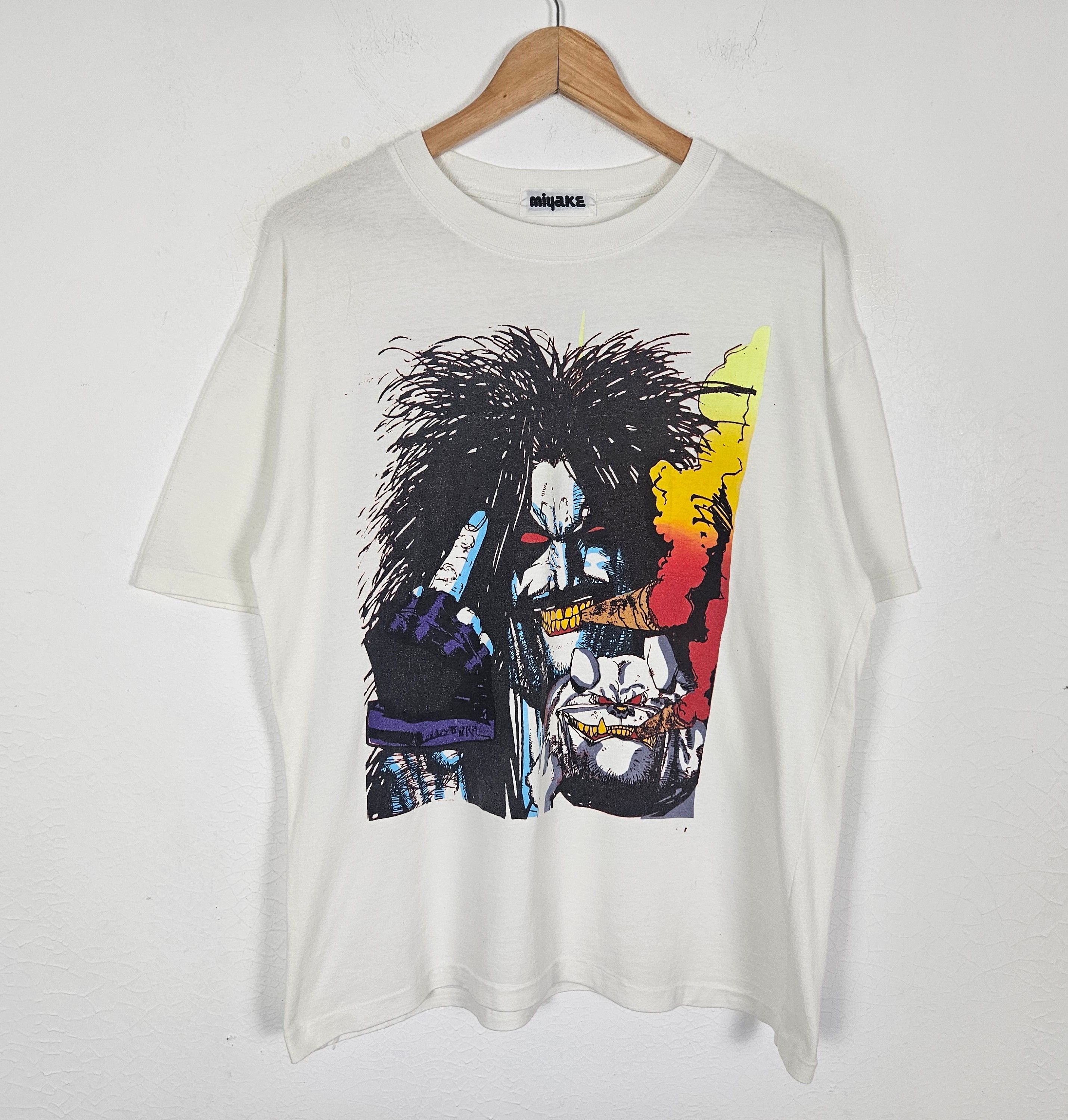 Vintage Vintage Lobo DC Comics Potrait of Psychopatch tee shirt Size US L / EU 52-54 / 3 - 3 Thumbnail