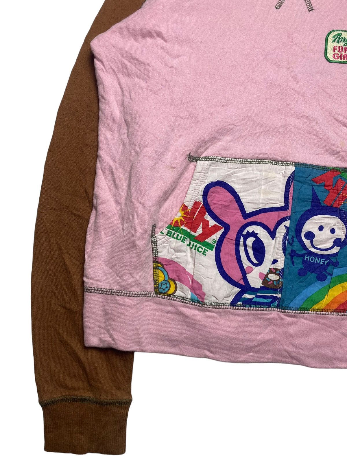 Angel Blue 2000s Angel Blue - Patchwork Pocket Sweatshirt Size US M / EU 48-50 / 2 - 2 Thumbnail
