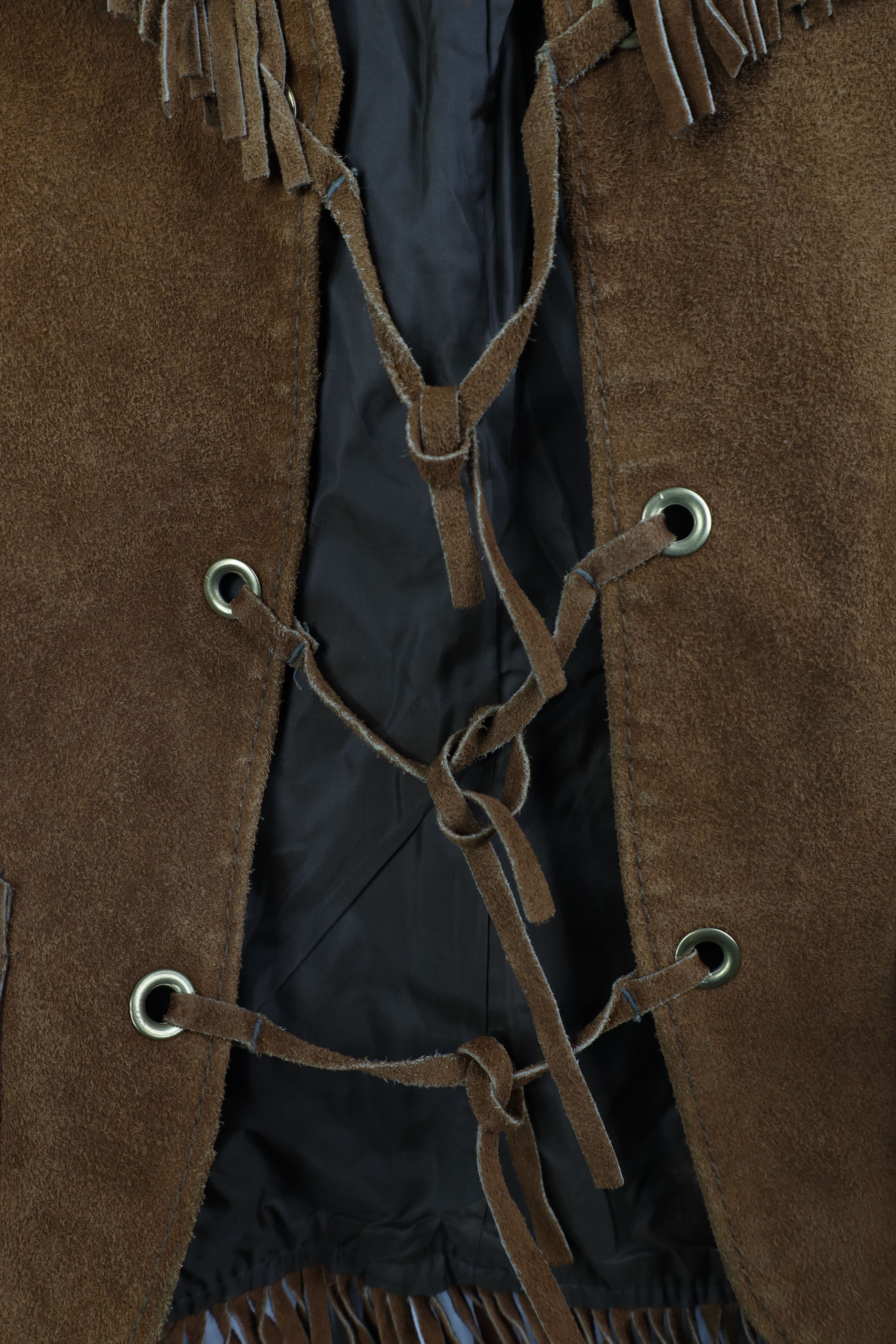 Vintage Vintage 60s 70s Brill Bros Fringed Suede Leather Vest USA Size US S / EU 44-46 / 1 - 4 Thumbnail
