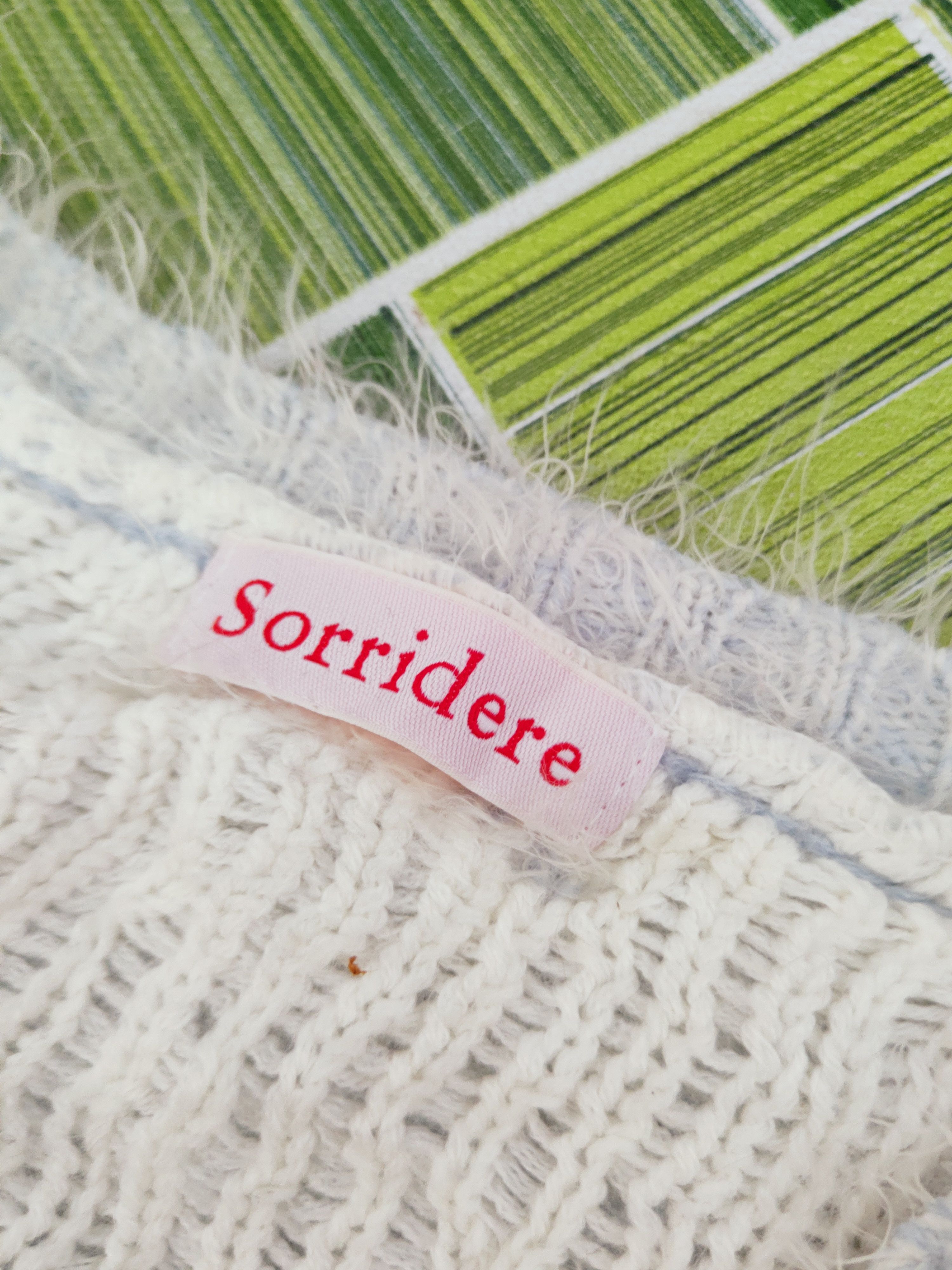 Japanese Brand × Vintage Sorridere Blue White Fur Mohair Knitwear Size M / US 6-8 / IT 42-44 - 15 Thumbnail