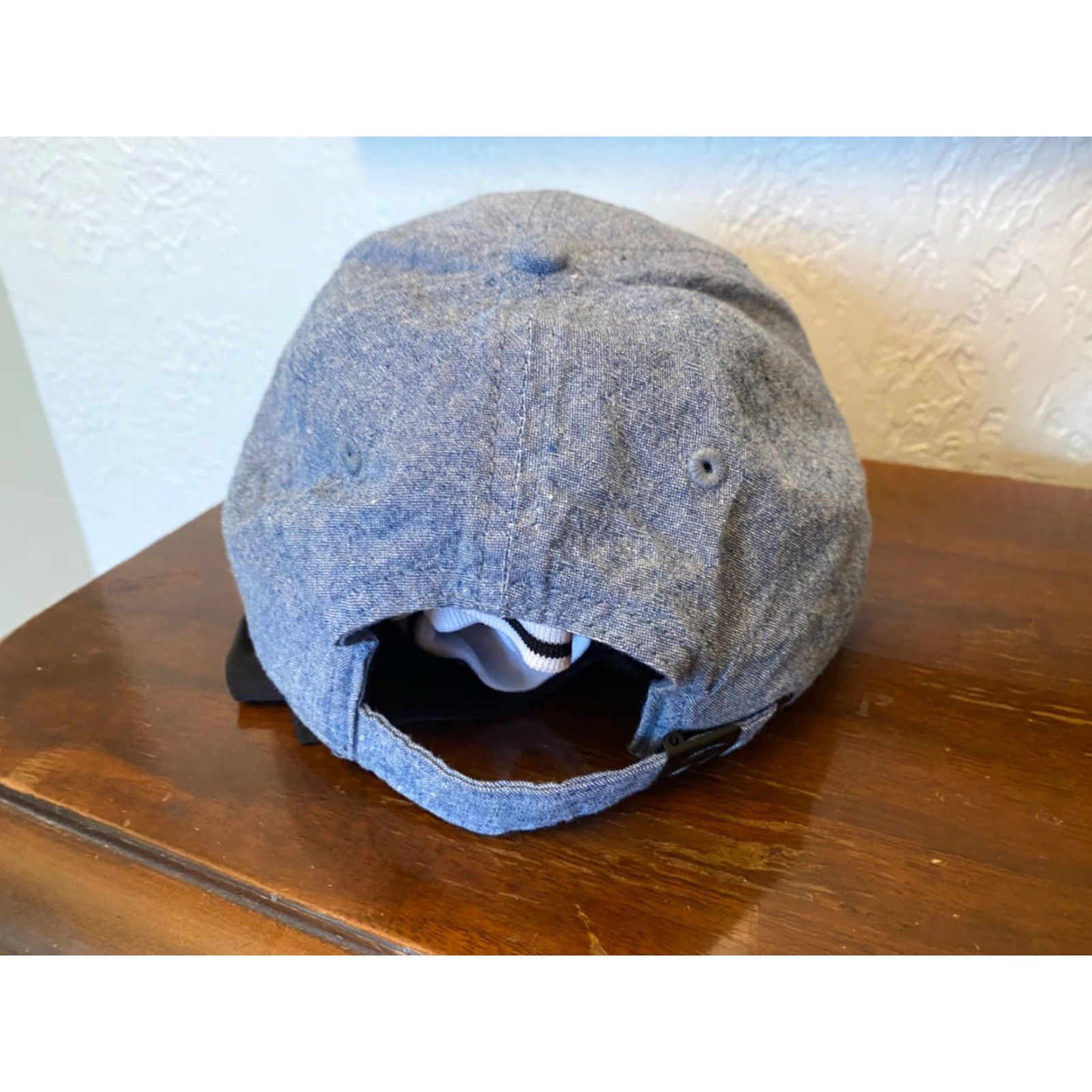 TaylorMade Taylor Made Unisex Blue Denim Pink Adjustable Logo Print One Size Golf Cap Size ONE SIZE - 3 Thumbnail