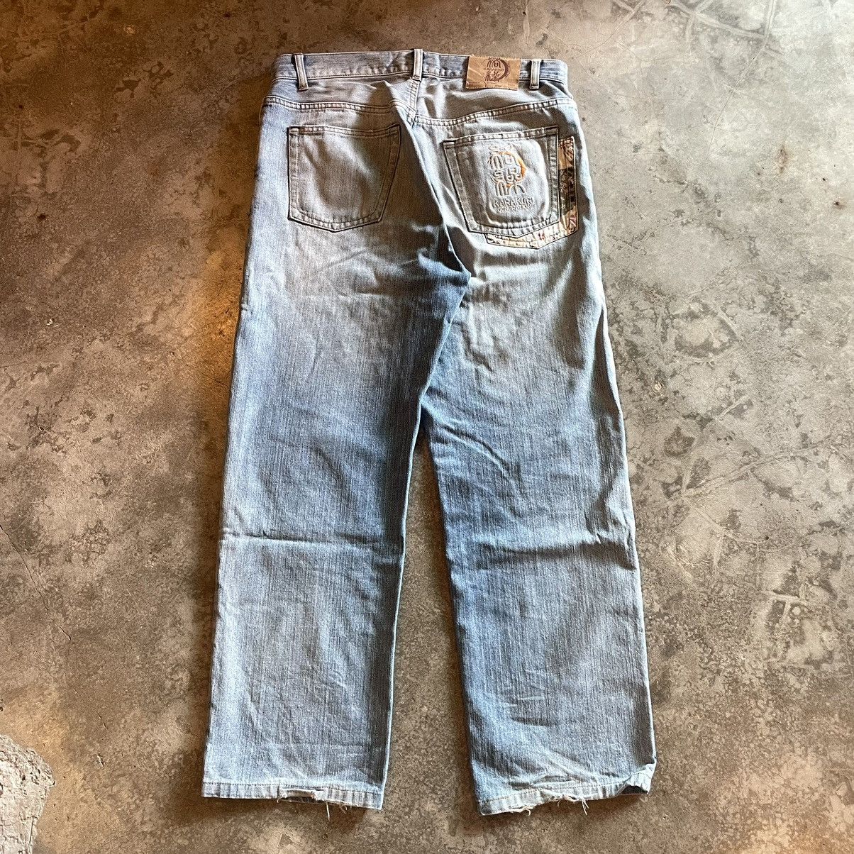 Japanese Brand Beautiful Karakuri Dragon Design Jeans Size US 36 / EU 52 - 6 Thumbnail