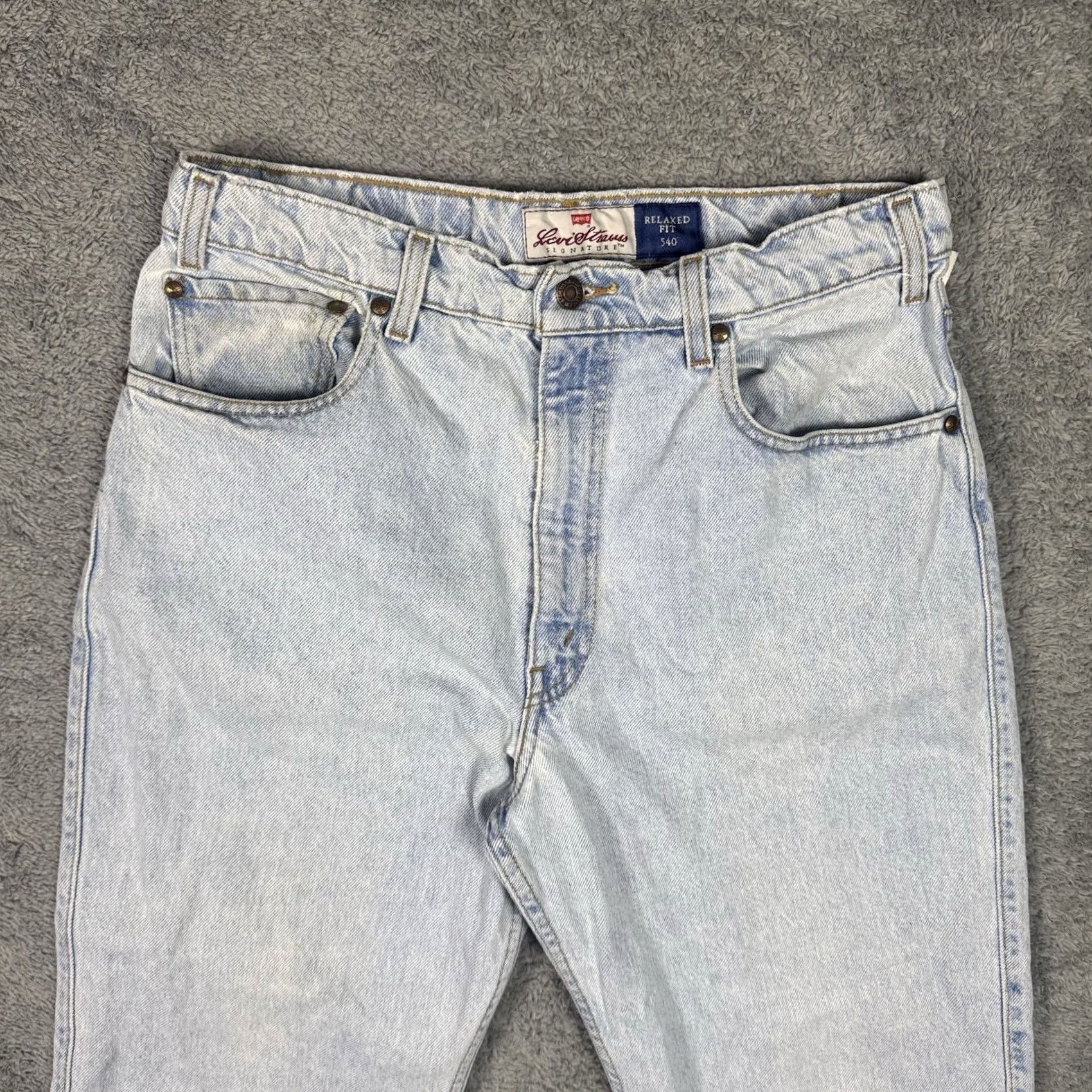 Levi's 90s Levi'S 540 Jeans Mens Lightwash Denim - 34" Waist Size US 34 / EU 50 - 2 Thumbnail