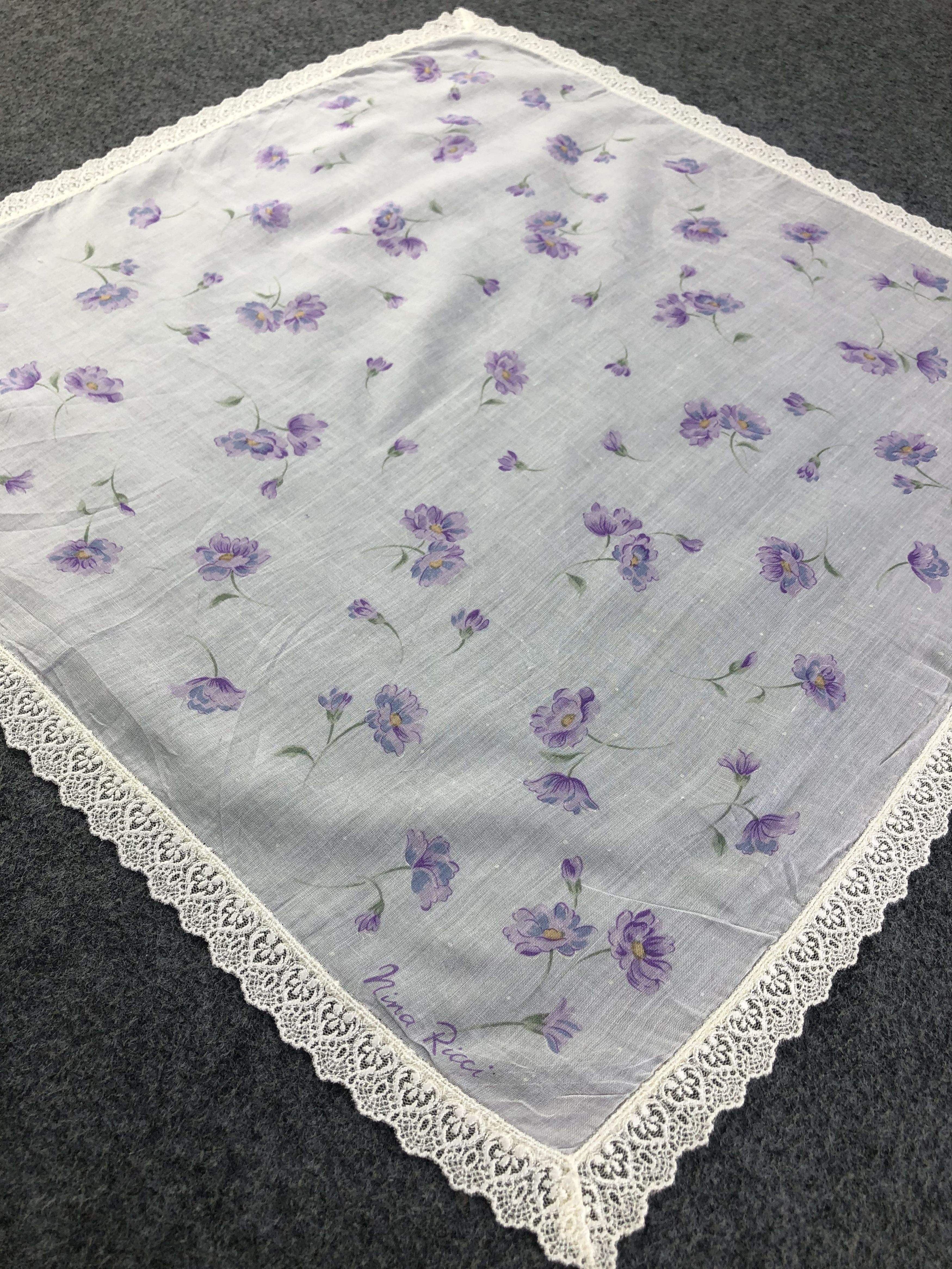 Nina Ricci × Vintage Nina RIcci Handkerchief / Bandana / Neckerchief Size ONE SIZE - 4 Thumbnail