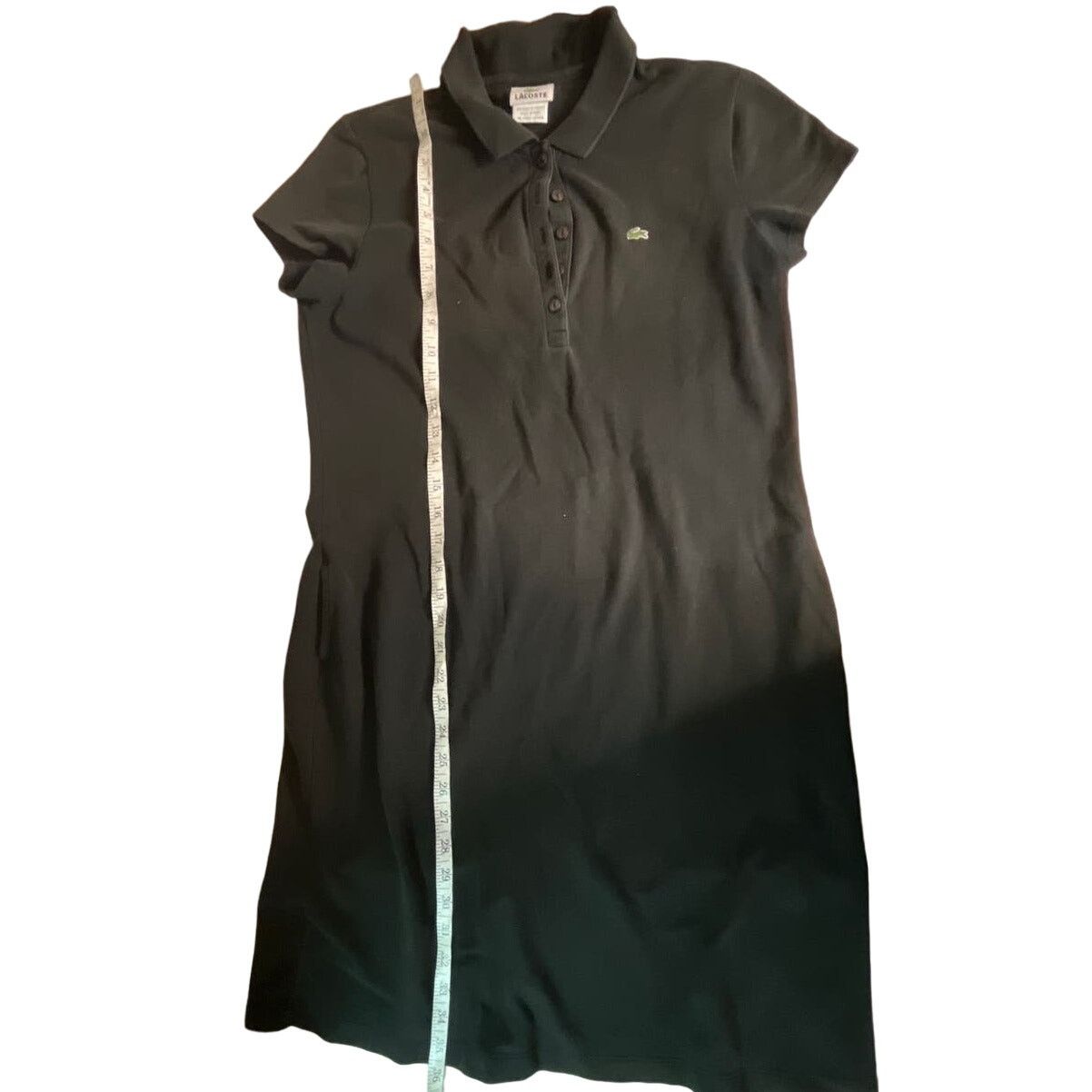 Lacoste Lacoste Black Pique Cotton Polo Dress size 44 with pockets Size M / US 6-8 / IT 42-44 - 7 Thumbnail