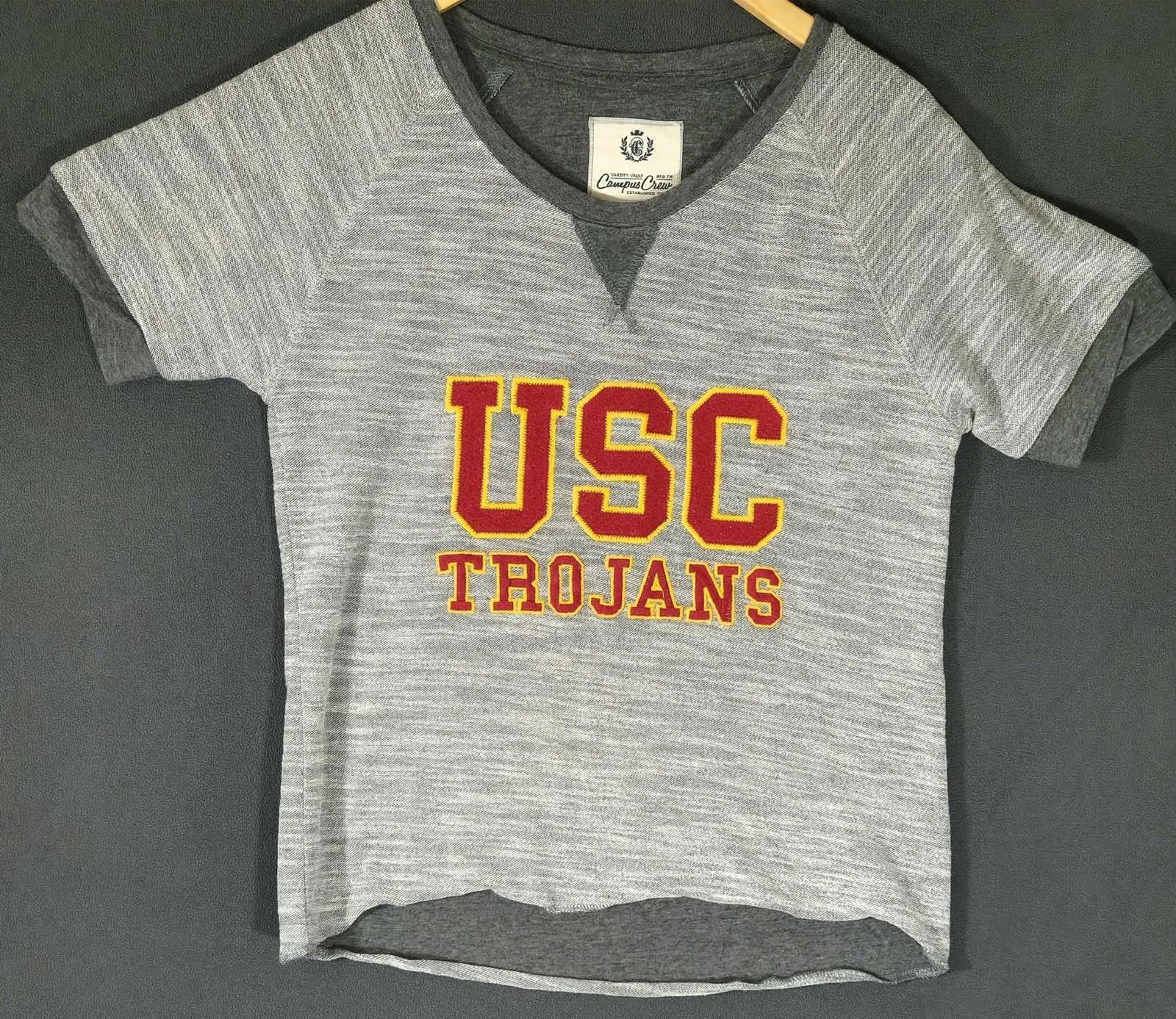 Other USC Trojans Gray Raglan Small Campus Crew Varsity Vault #3 Size ONE SIZE - 1 Thumbnail