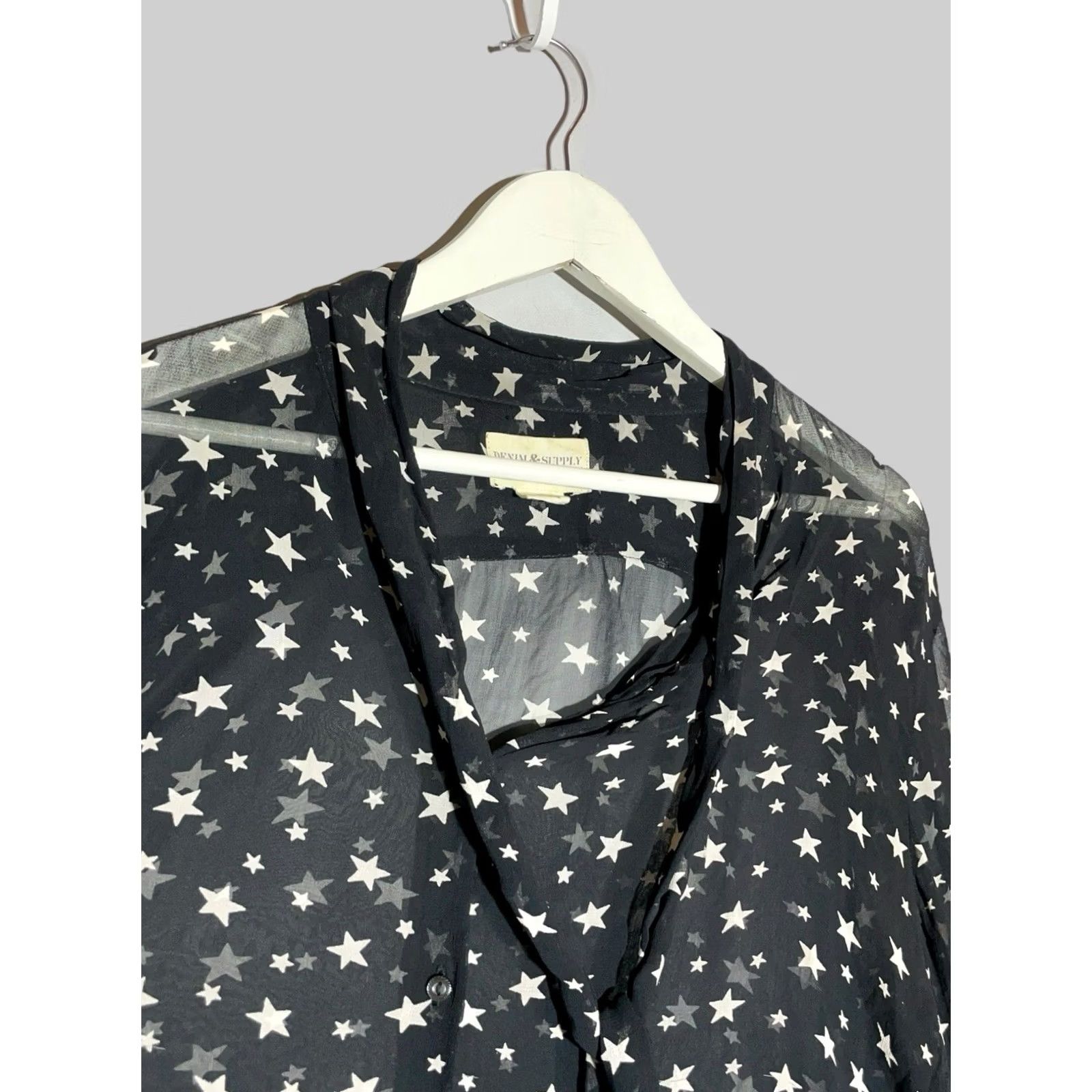 Ralph Lauren Ralph Lauren Denim Supply Star Dress Women L Blue Denim Midi Short Sleeve Casual Wedding Party Summer Vintage No Size L / US 10 / IT 46 - 3 Thumbnail