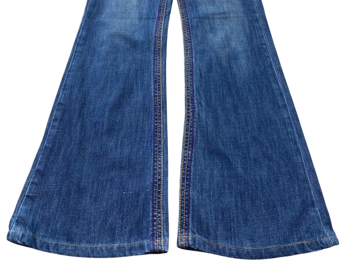 Japanese Brand Japanese Brand Blue Wash Ripped Style Flare Leg Jeans Size US 28 / EU 44 - 5 Thumbnail