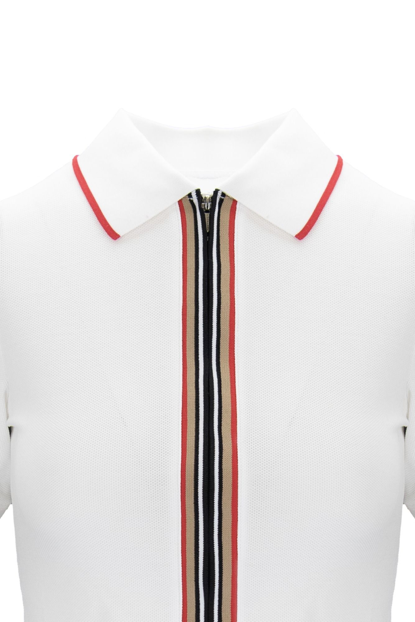 Burberry o1w1db10326 Polo Dress in White Size L / US 10 / IT 46 - 3 Thumbnail