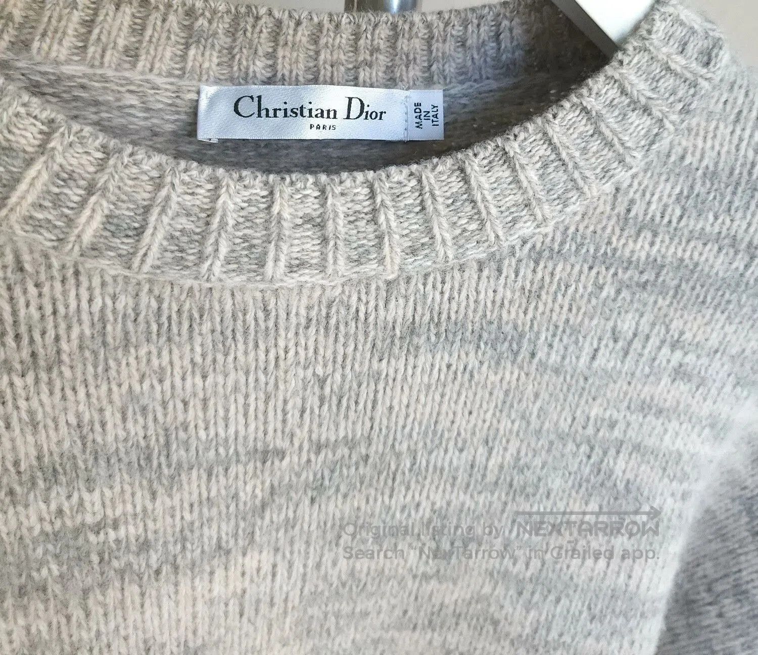 Dior dior gray loose-knit sweater for fall. Size US M / EU 48-50 / 2 - 7 Thumbnail