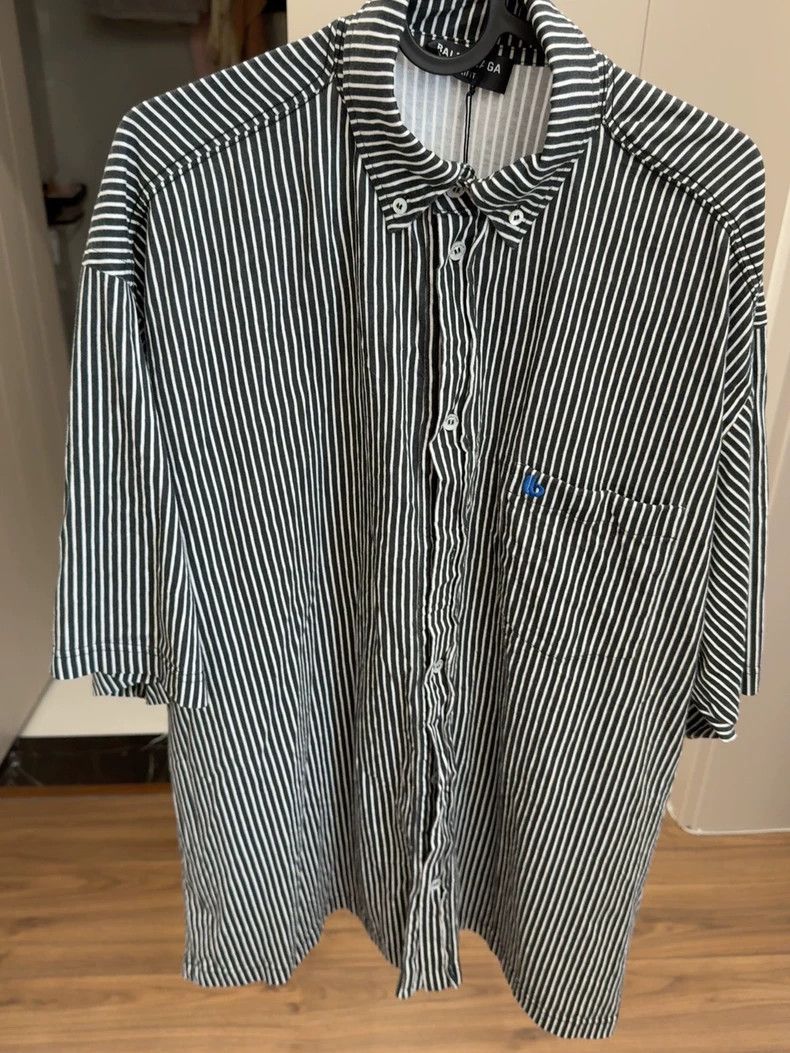 Balenciaga Balenciaga Striped short-sleeved shirt, short-sleeved shir Size US S / EU 44-46 / 1 - 2 Thumbnail