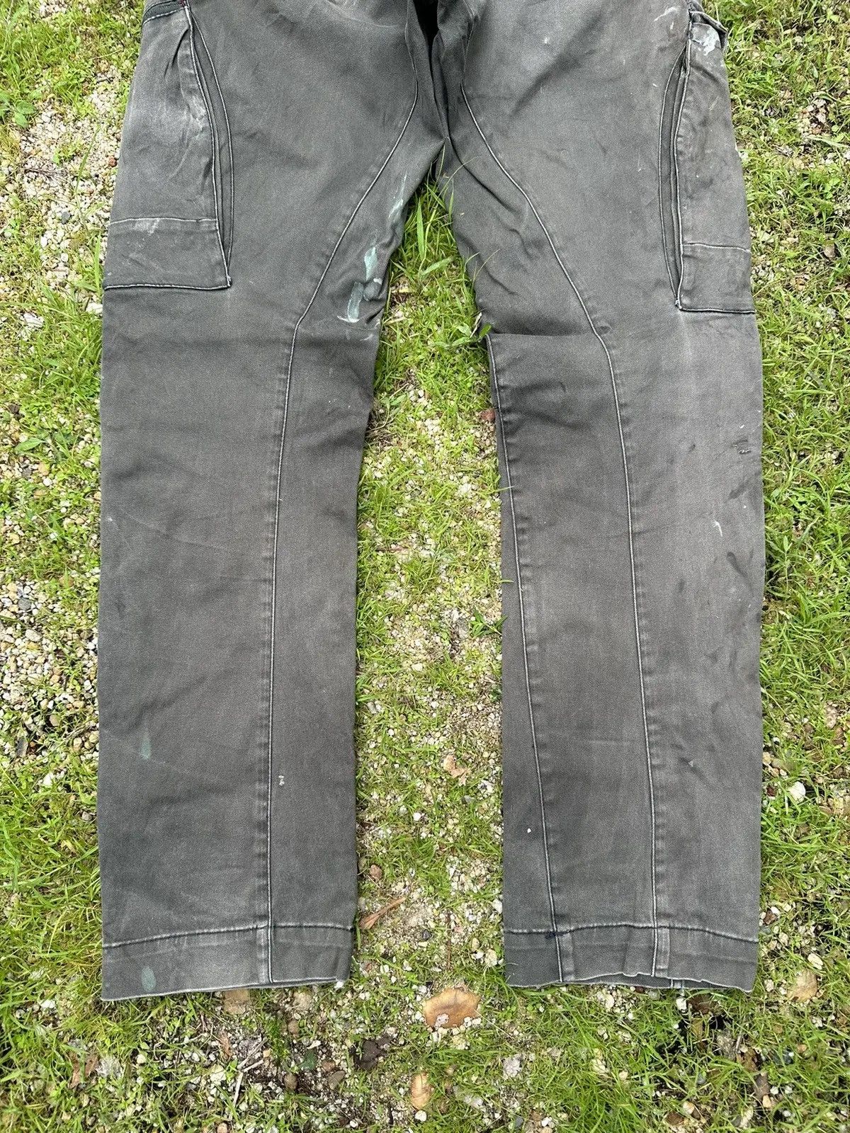 20471120 DISTRESSED RUSTY DIRTY XEBEC VINTAGE WORK WEAR FADED PANTS Size US 31 - 12 Thumbnail