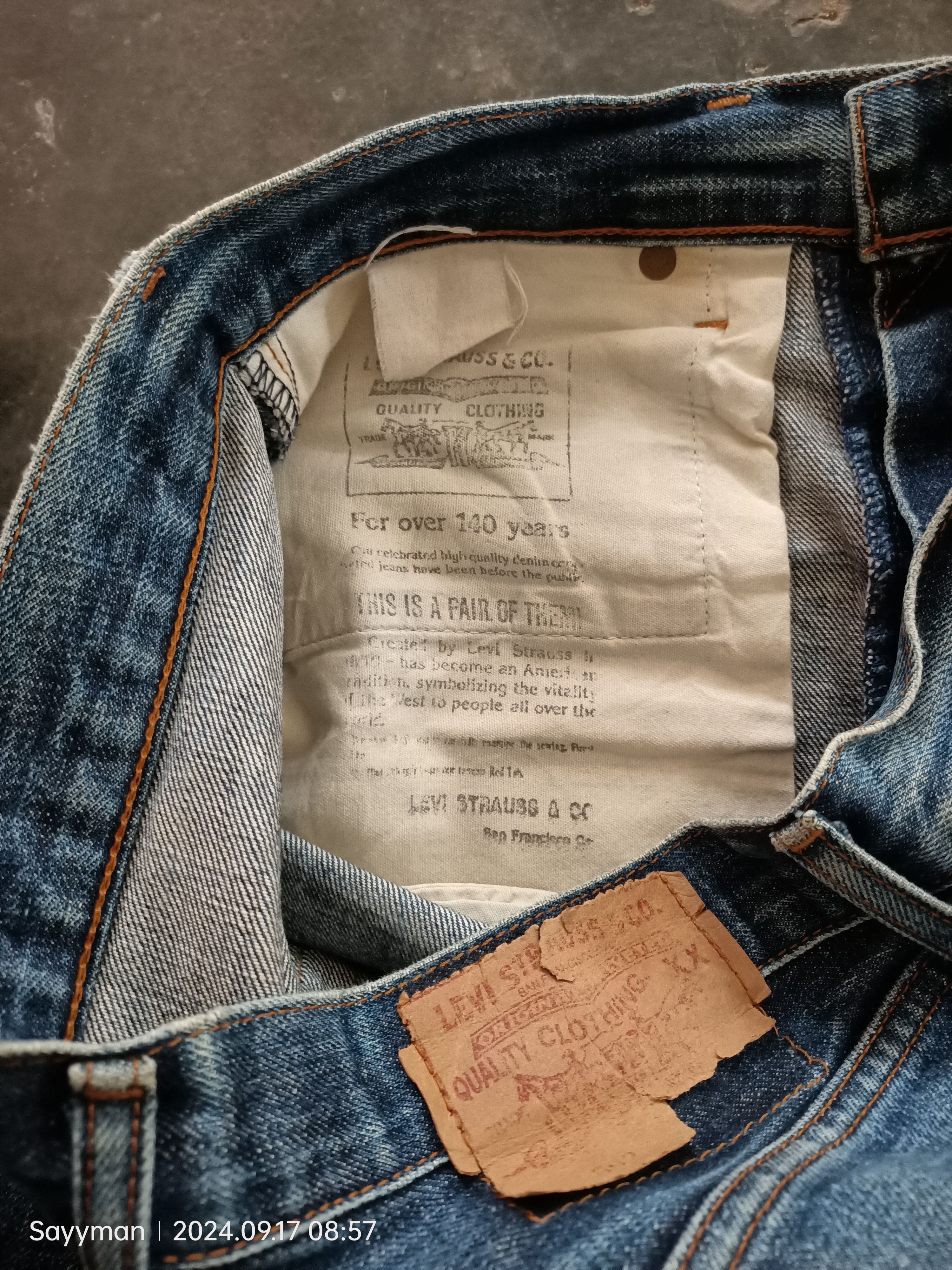 Levi's × Vintage Vintage Levi's 502 Big E Japan Jeans Size 32x31 Size US 32 / EU 48 - 8 Thumbnail