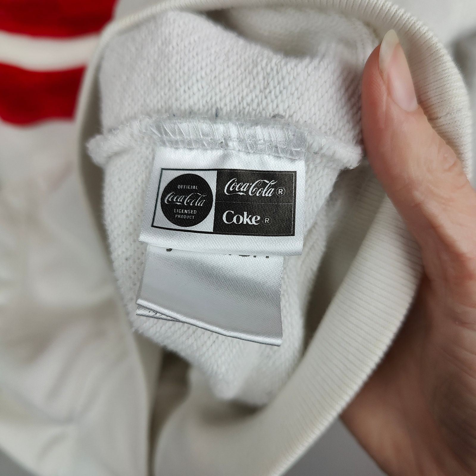 Joyrich Joyrich x Coke Flocked Sweatshirt Size Small White Cotton Size US S / EU 44-46 / 1 - 10 Thumbnail