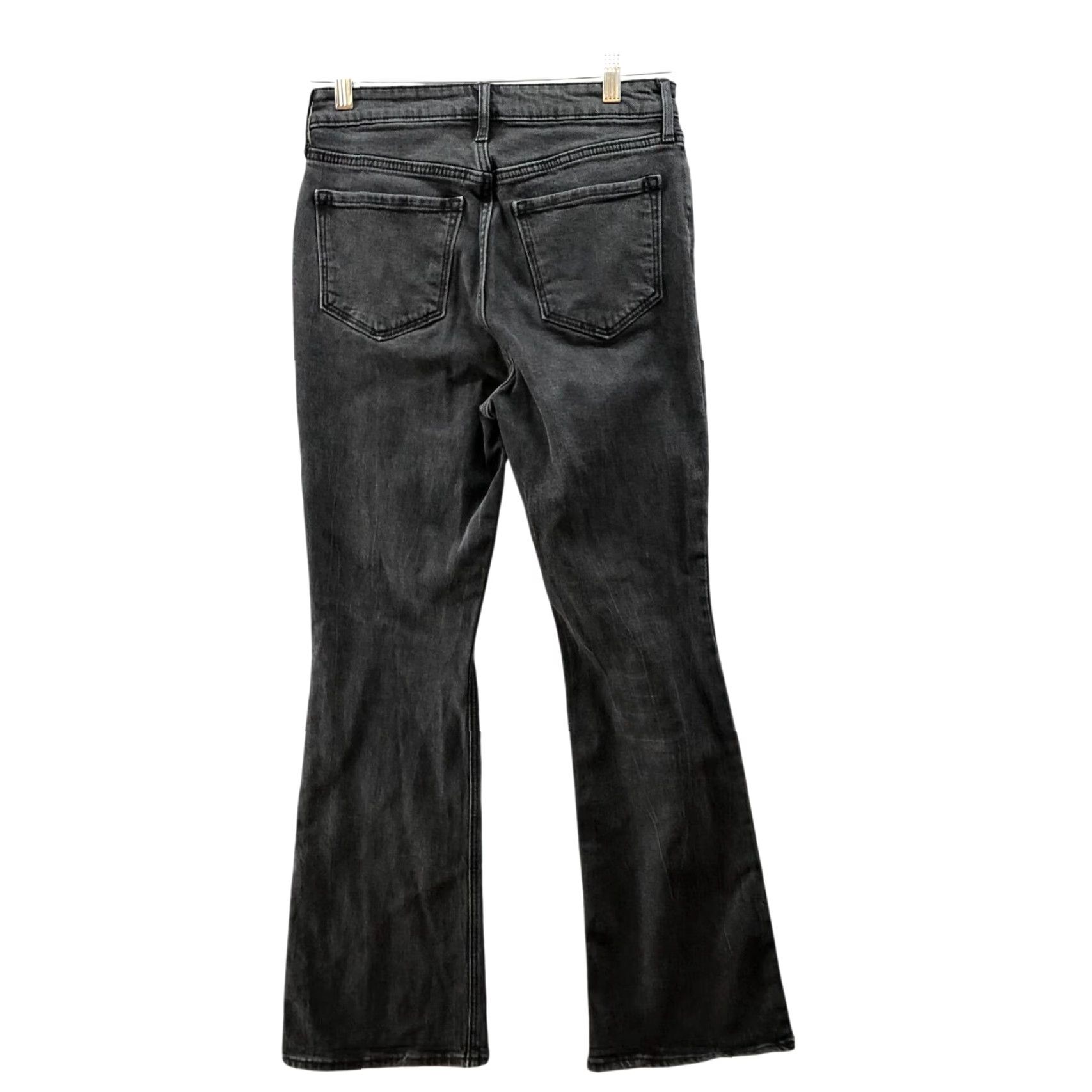 Old Navy Old Navy Jeans Womens 6 Black Washed Extra High Rise Flare Stretch Size 28" / US 6 / IT 42 - 2 Thumbnail