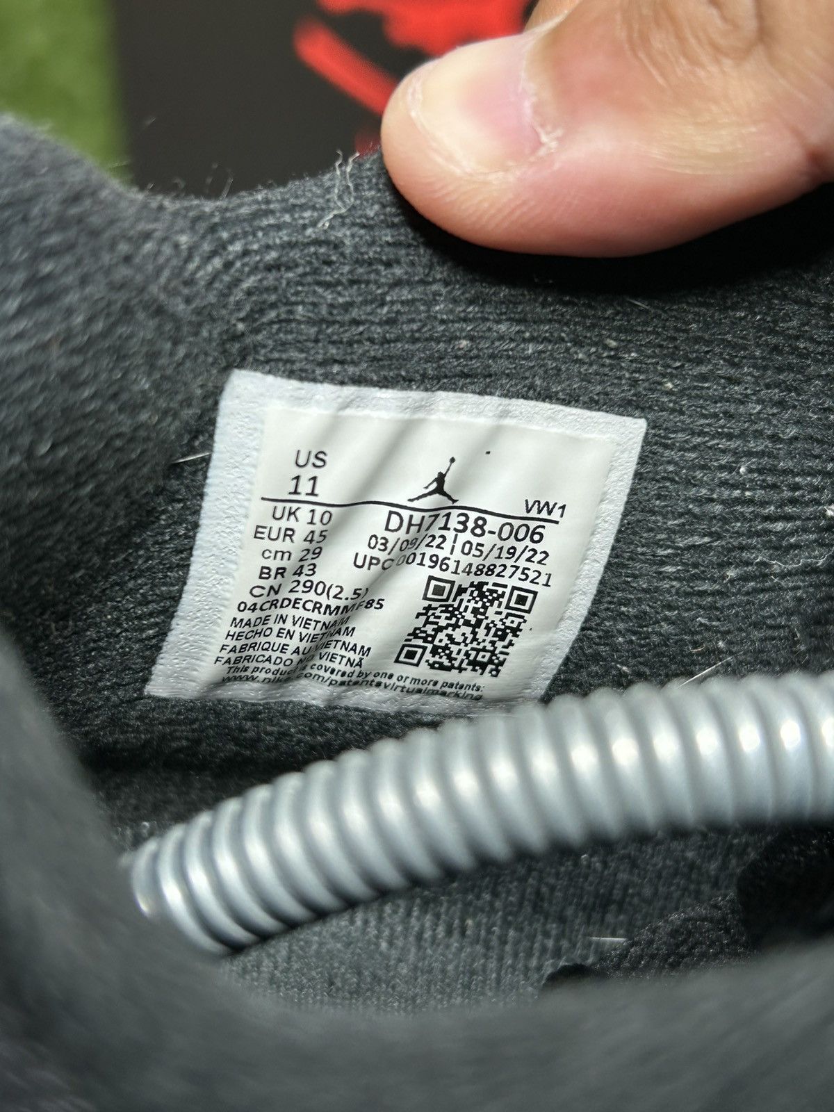 Jordan Brand Jordan 4 Black Canvas Size US 11 / EU 44 - 10 Thumbnail