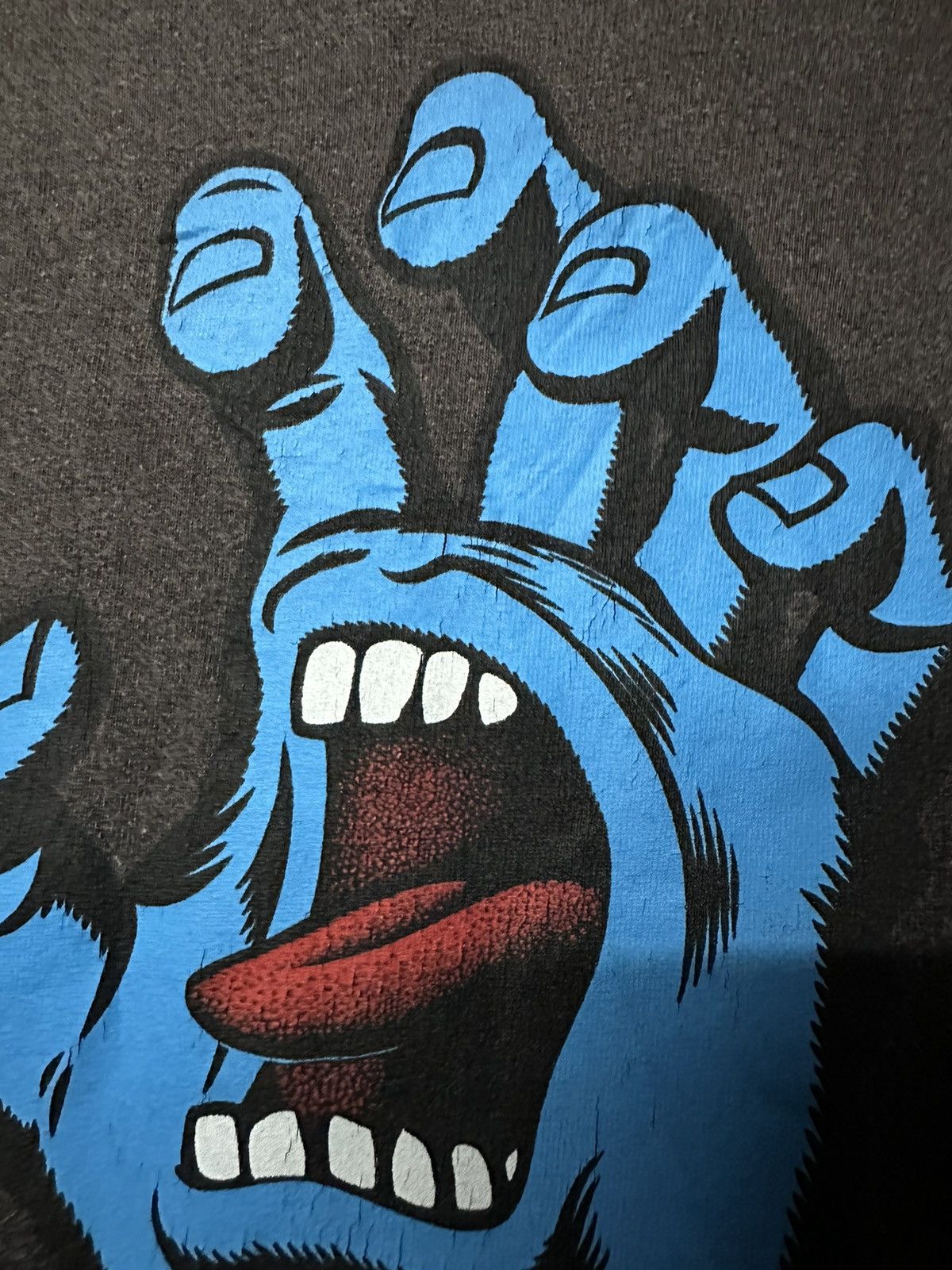 Santa Cruz Skateboards × Vintage Thrashed Vintage Santa Cruz Screaming Hand Sun Faded Tee Size US L / EU 52-54 / 3 - 4 Thumbnail