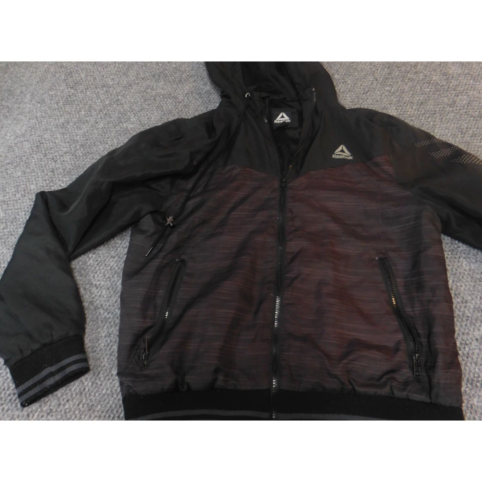 Reebok Reebok Jacket Mens M black full zip windbreaker casual Size US M / EU 48-50 / 2 - 3 Thumbnail