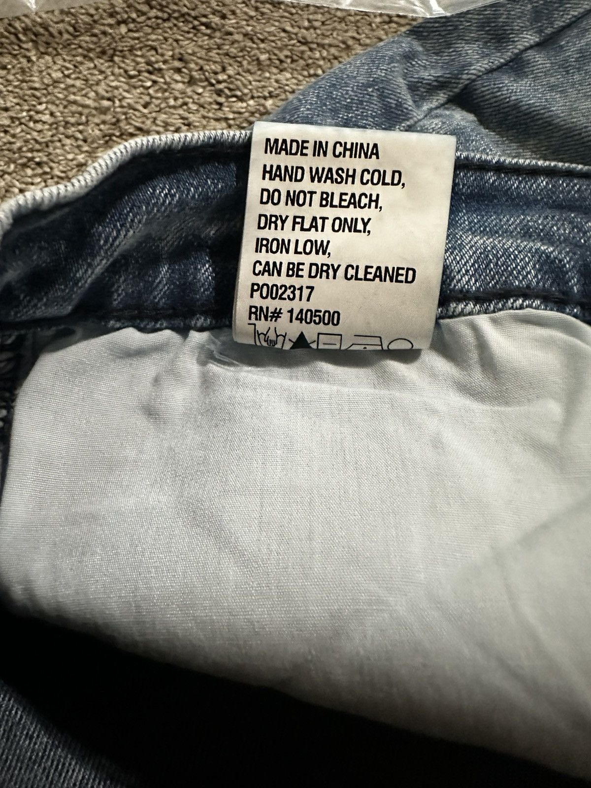 Rta RtA Blue Clayton Distressed White Paint Denim Size US 34 / EU 50 - 4 Thumbnail